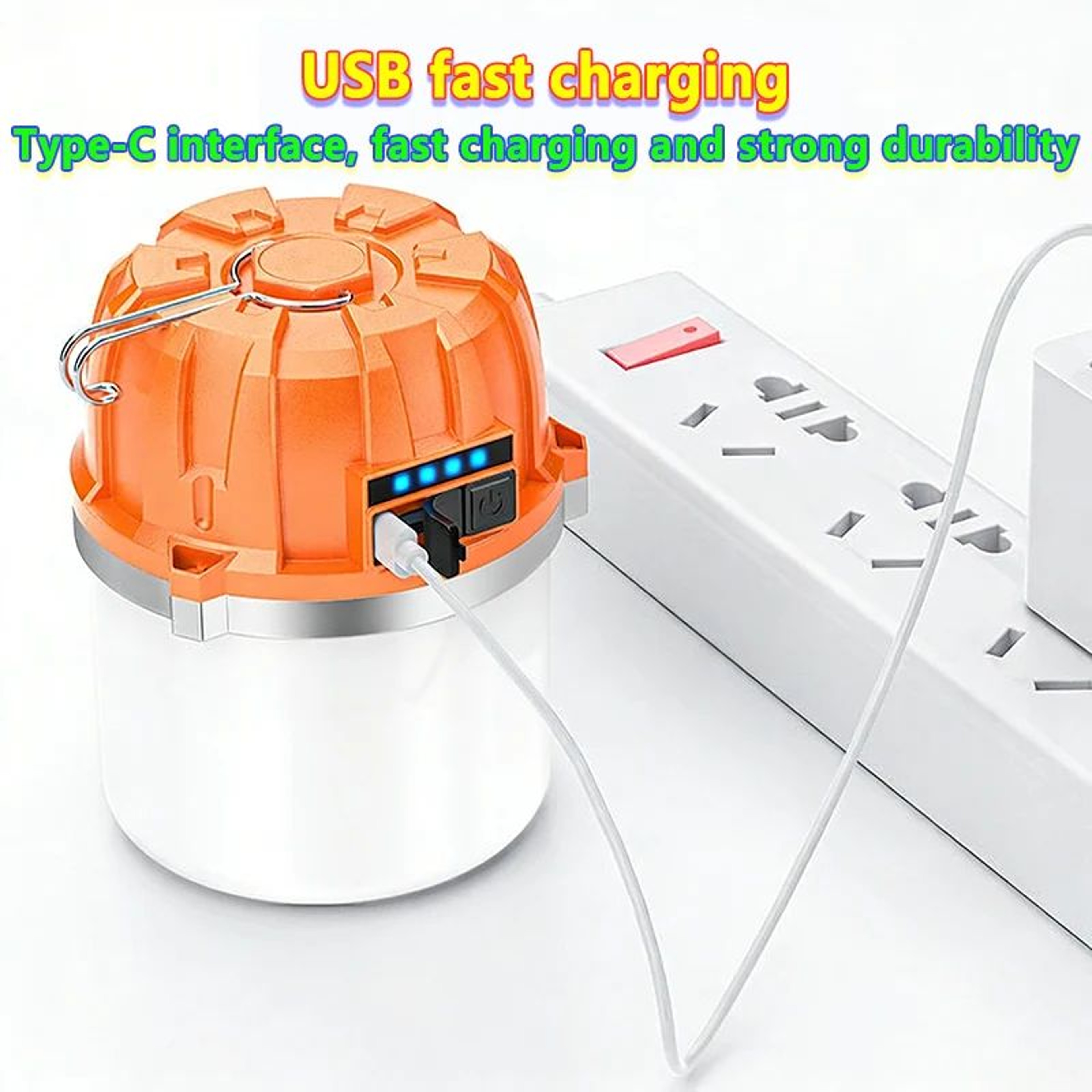 500W USB Rechargeable LED Camping Lantern With Power Display 3
