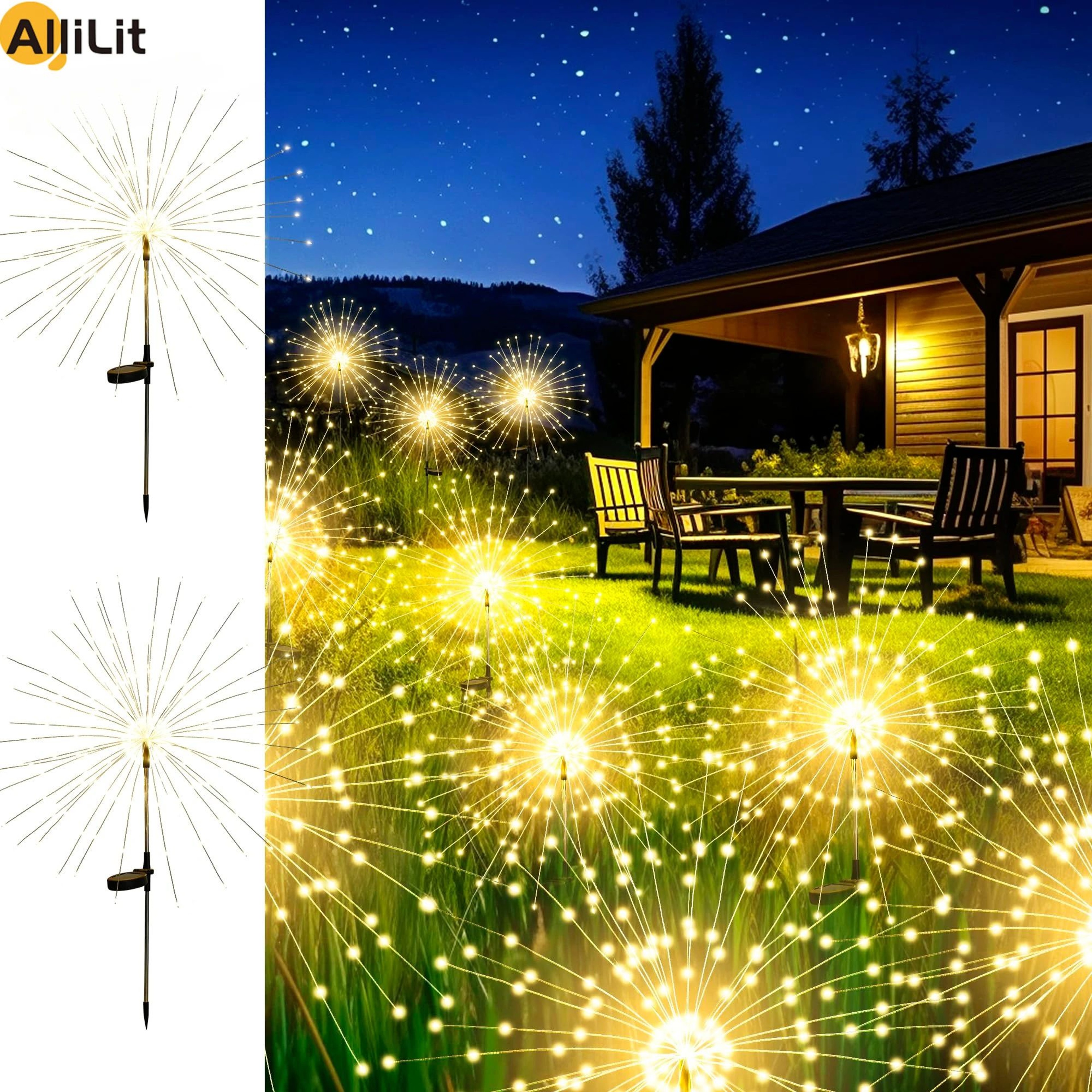 Solar LED Firework Firefly Garden Lights For Outdoor Decoration 1
