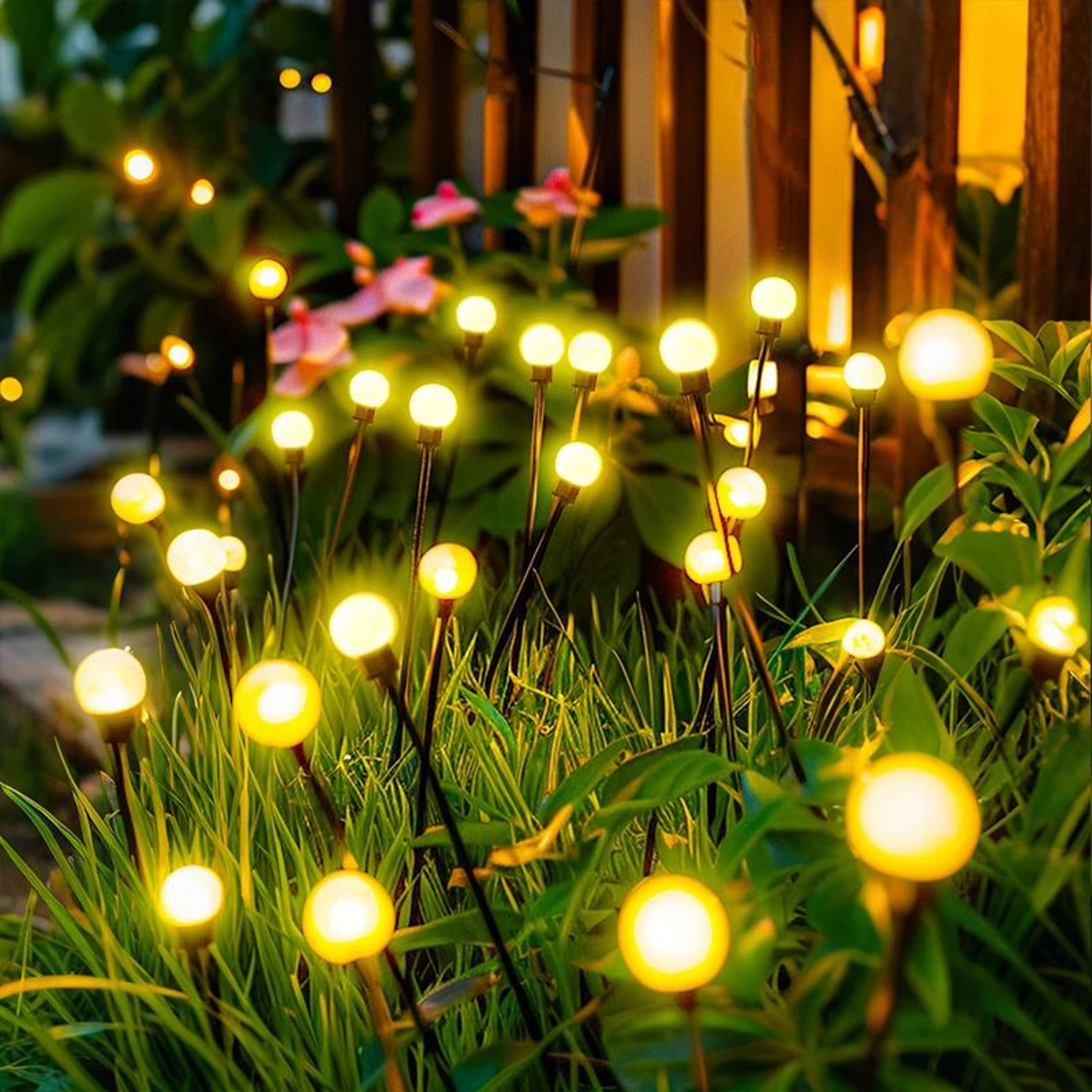 Solar LED Firefly Garden Lights For Yard And Patio Decoration 7