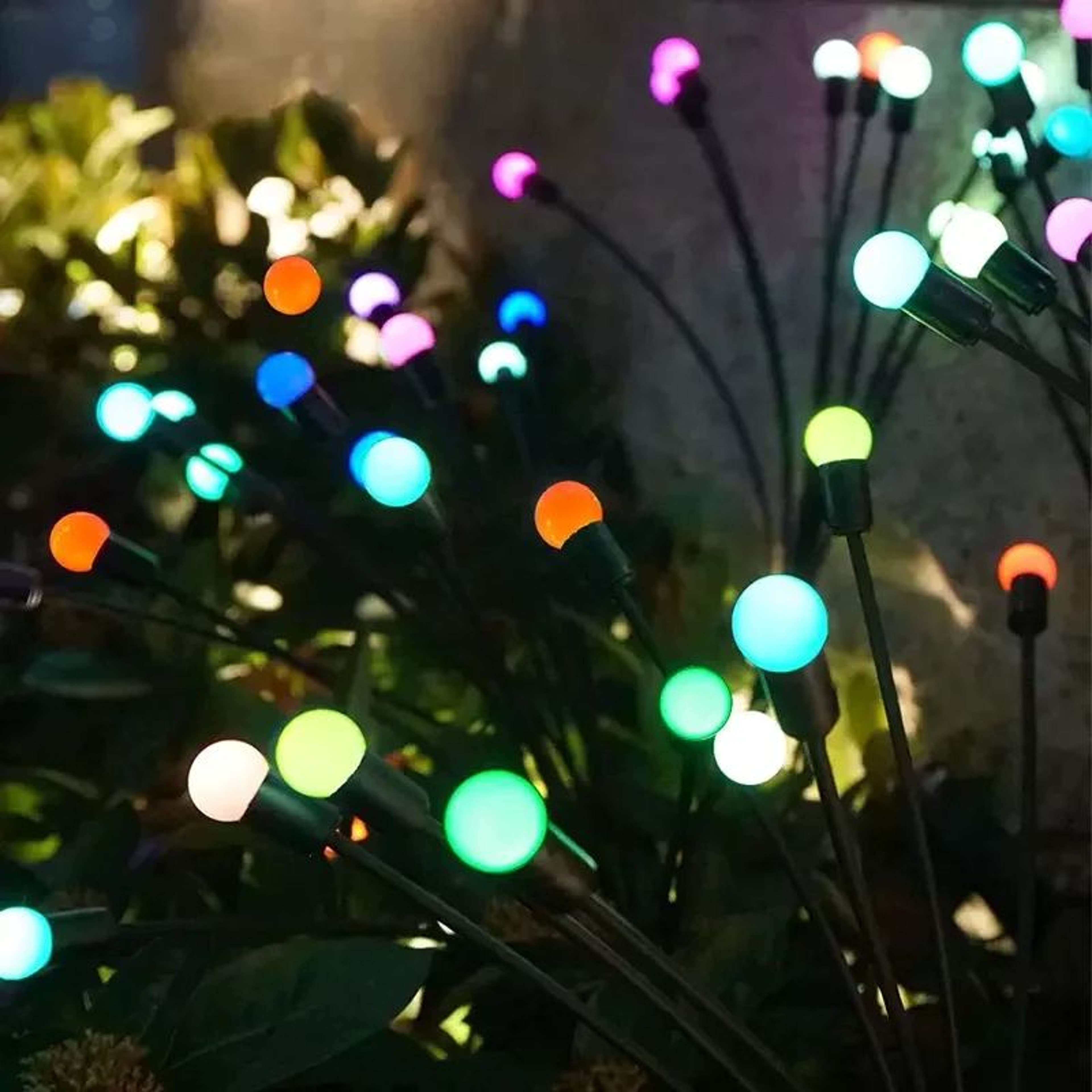 10 LED Solar Swaying Firefly Garden Light For Outdoor Decor 5
