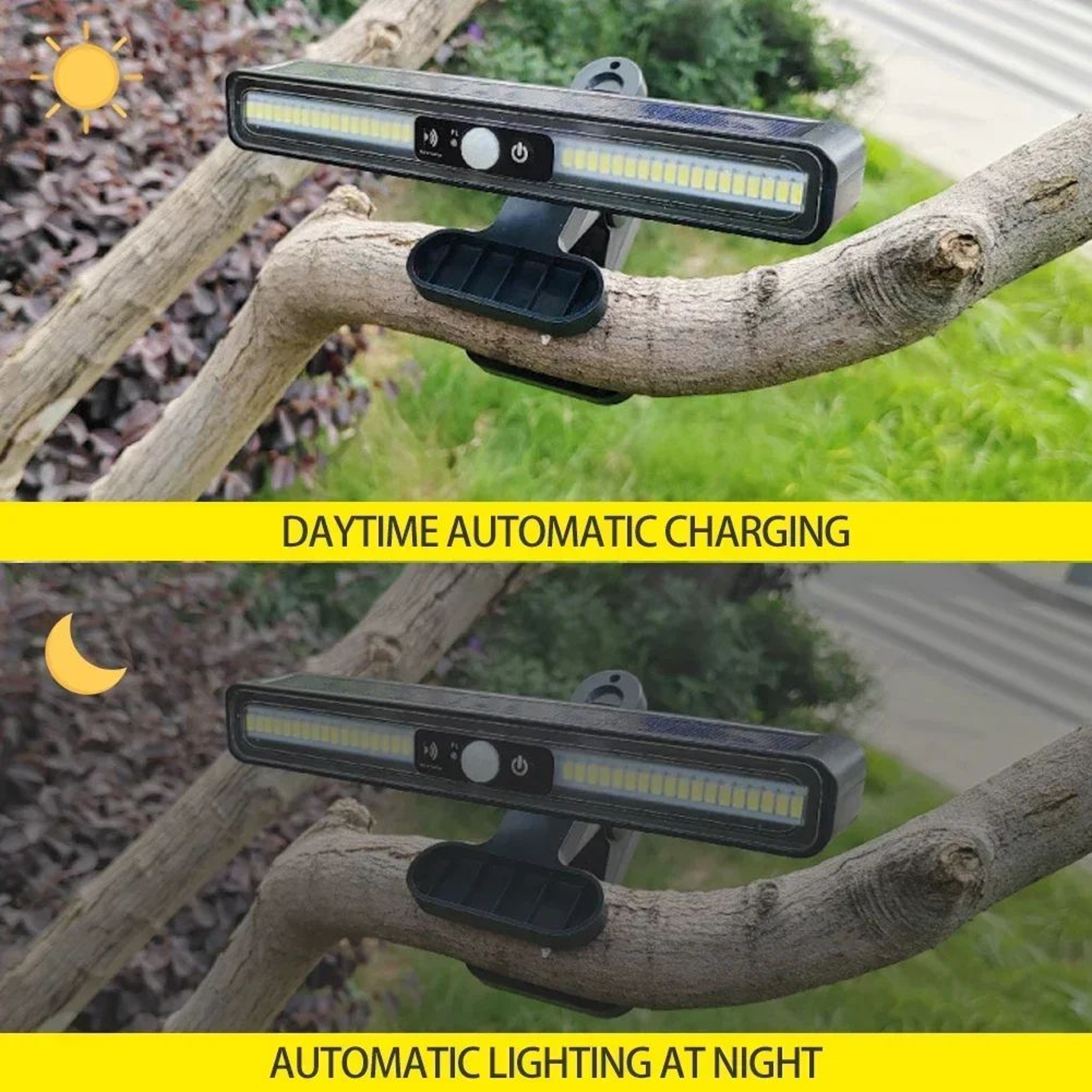 36 LED Clip On Solar Motion Sensor Security Light 1