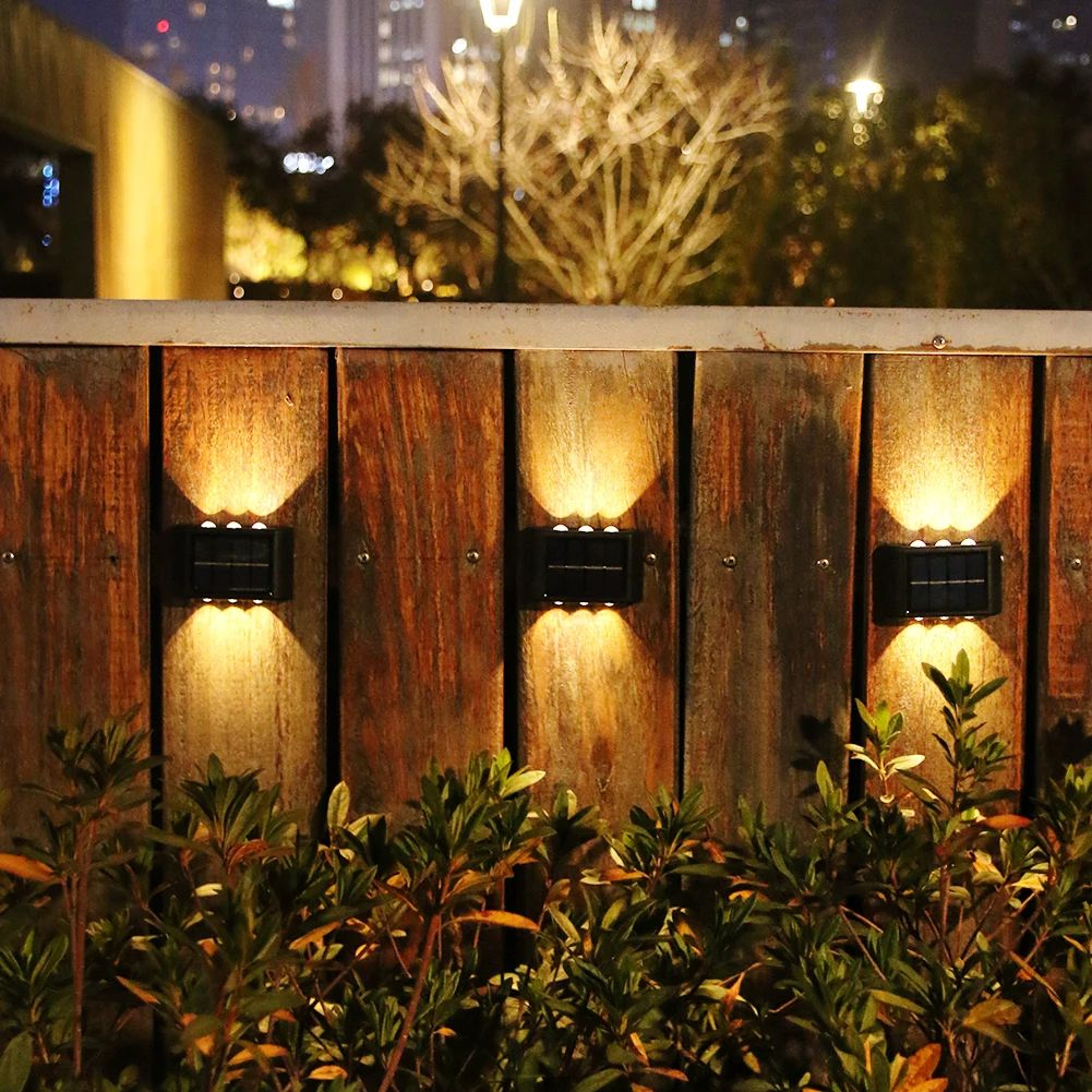 Solar LED Up And Down Outdoor Wall Lights 1