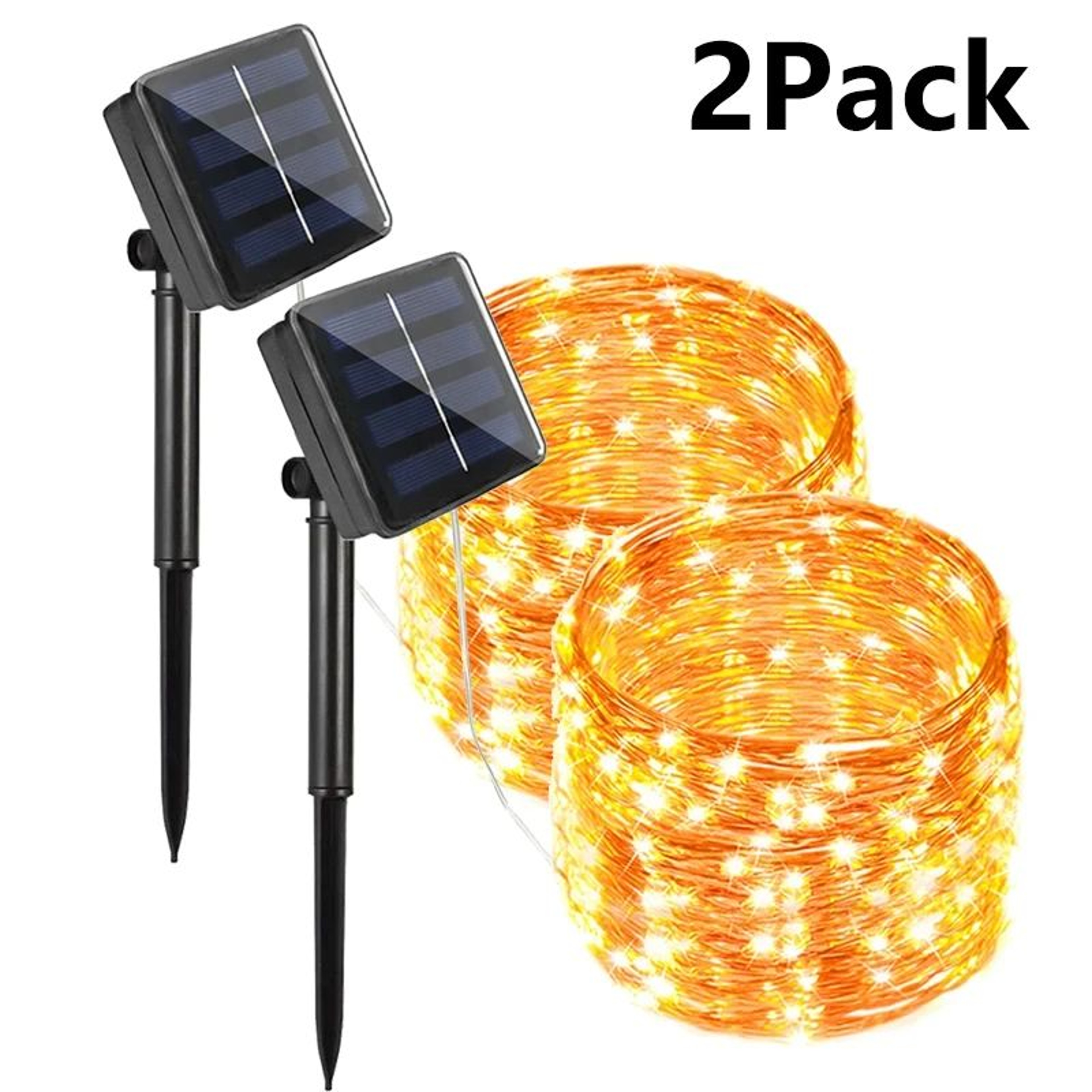 Solar Twinkle Fairy Rope String Lights with 8 Modes – view 8