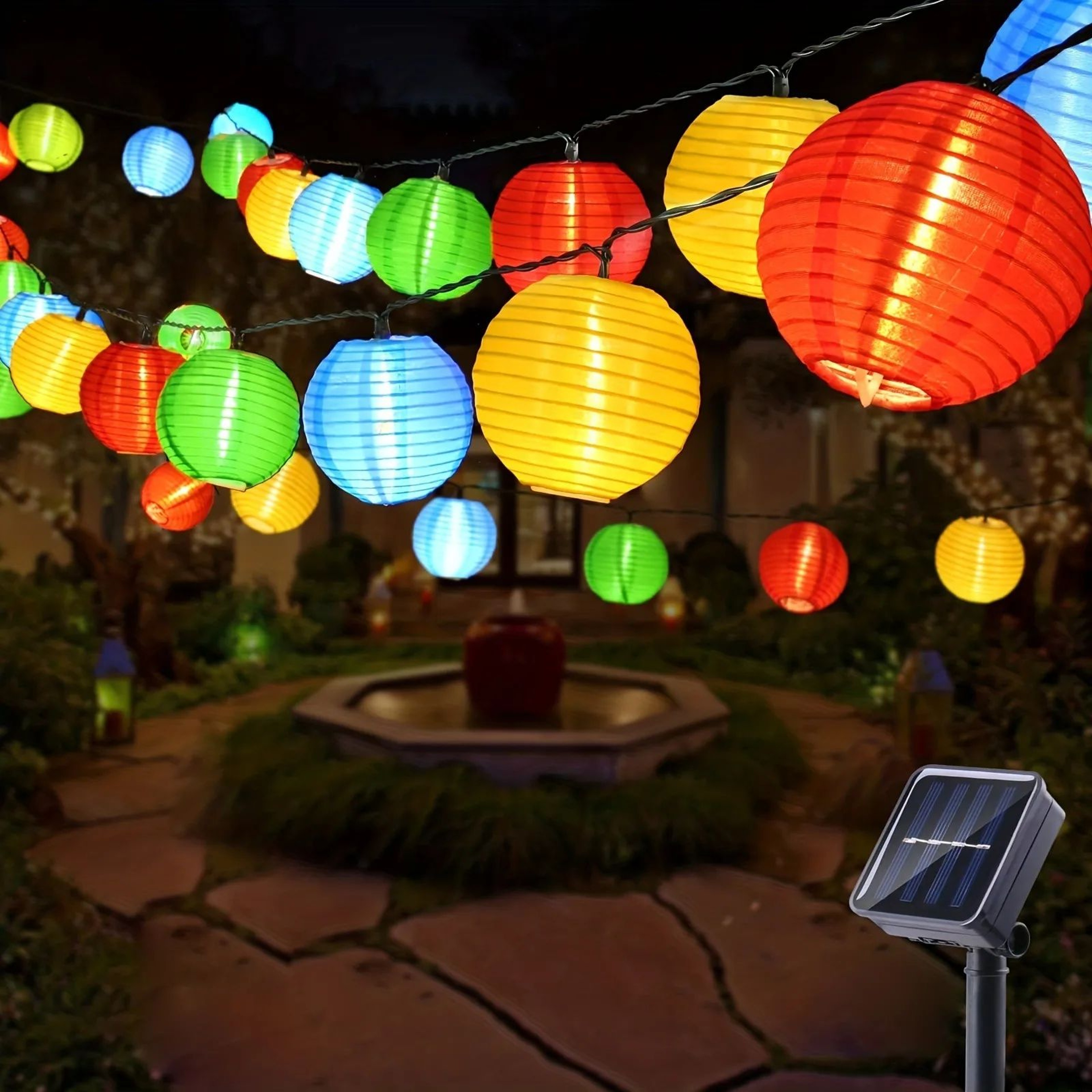 Solar LED Lantern Fairy String Lights 0