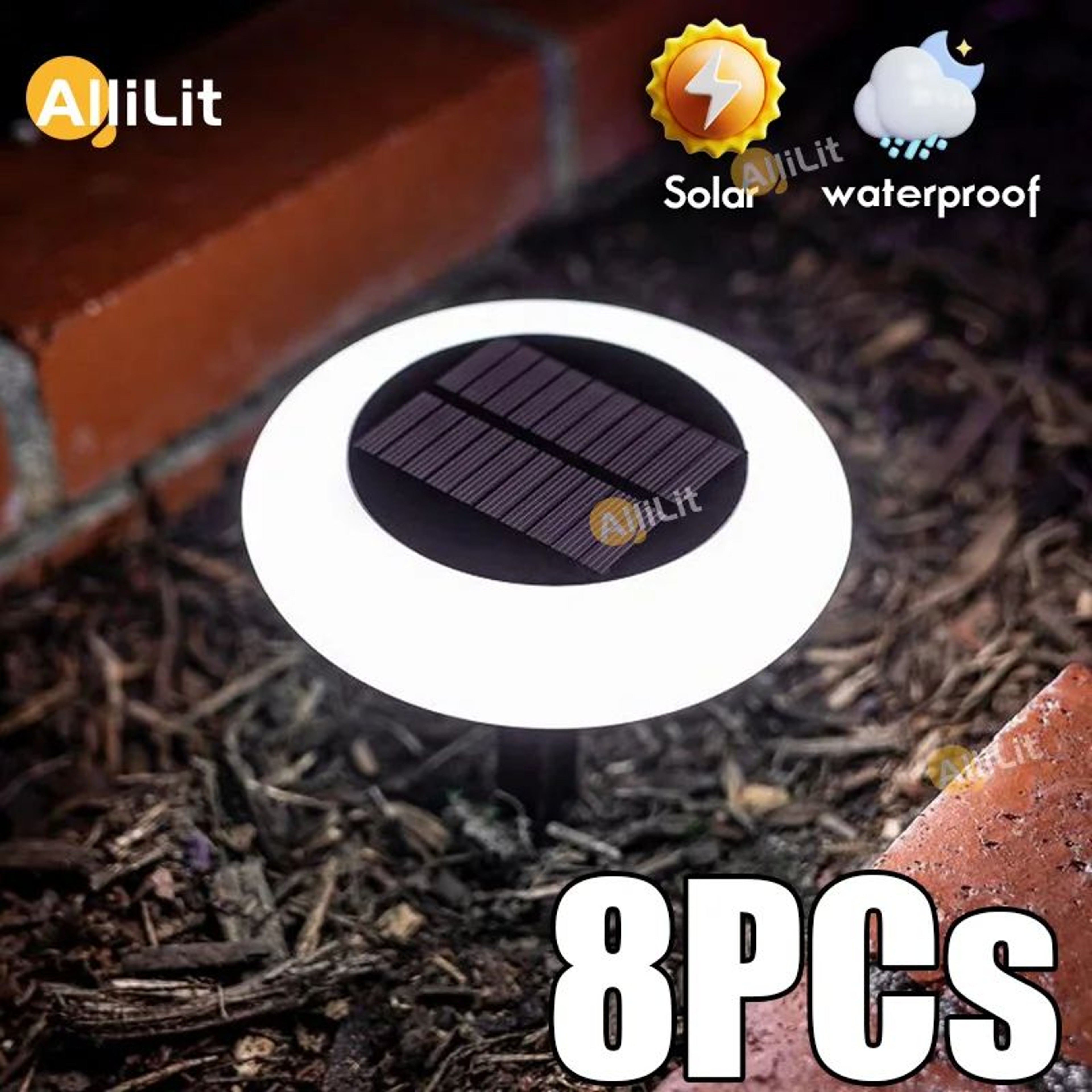 Solar LED Outdoor Garden Stake Ground Lights 0