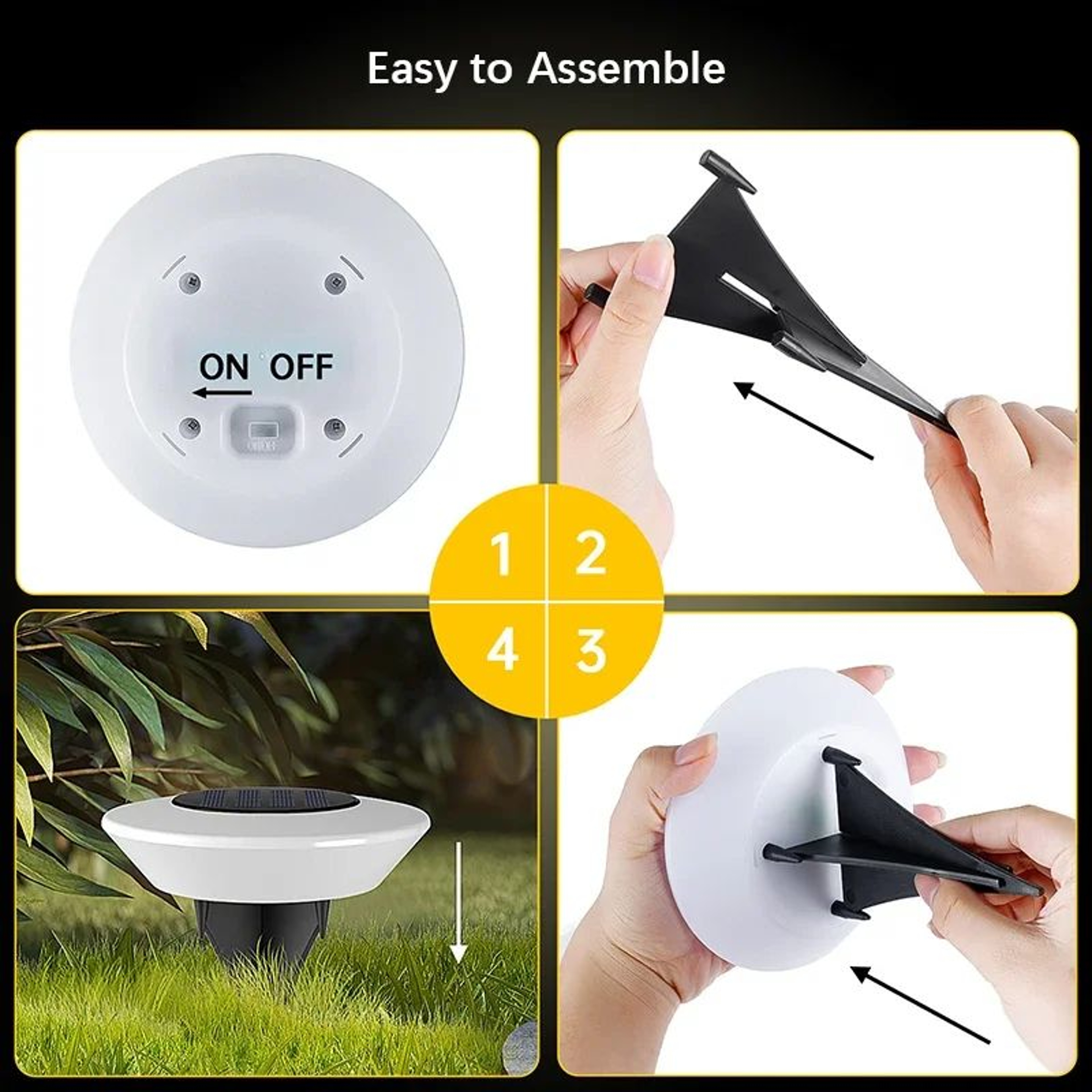 Solar LED Outdoor Garden Stake Ground Lights 4