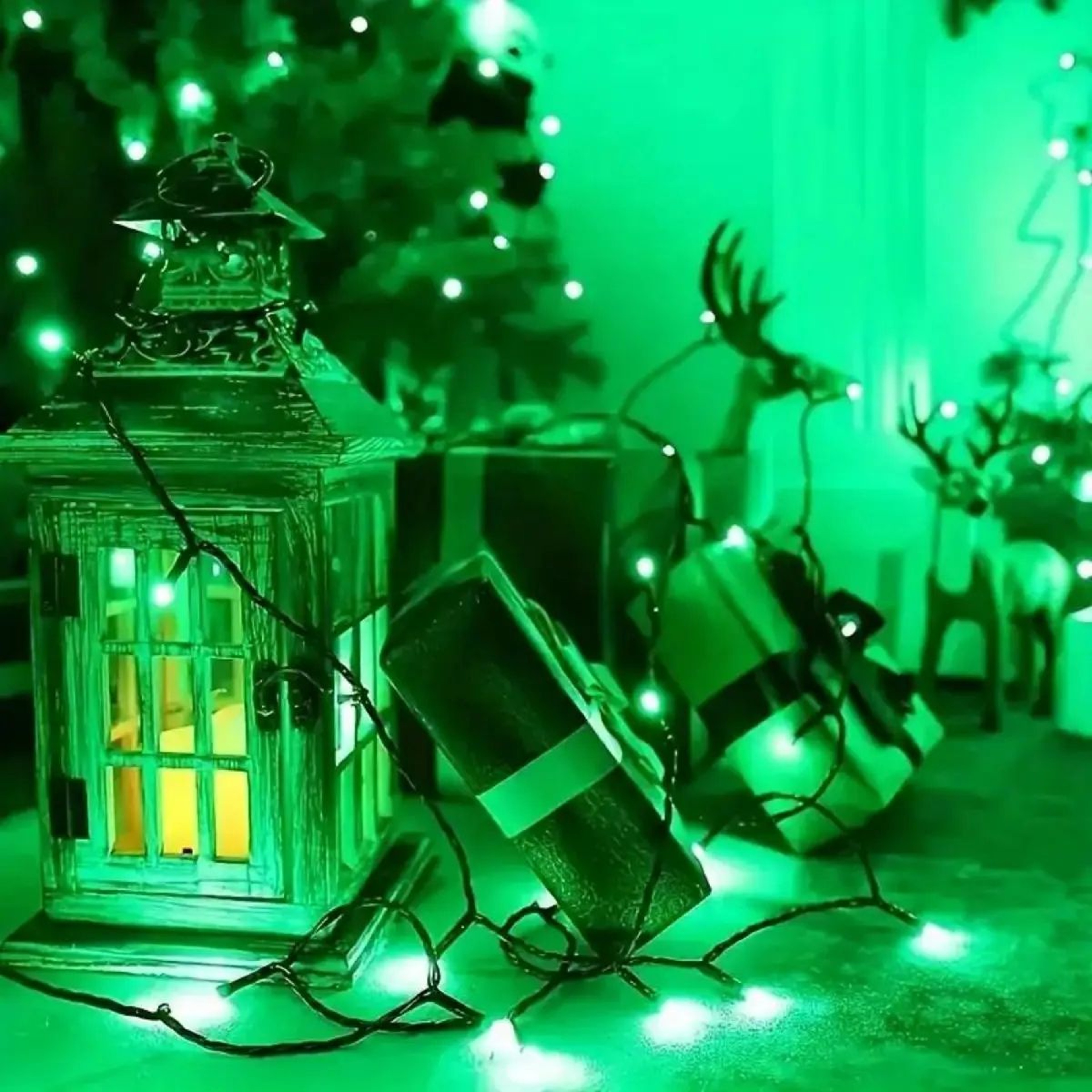 Solar Green Fairy String Lights With 8 Lighting Modes 3