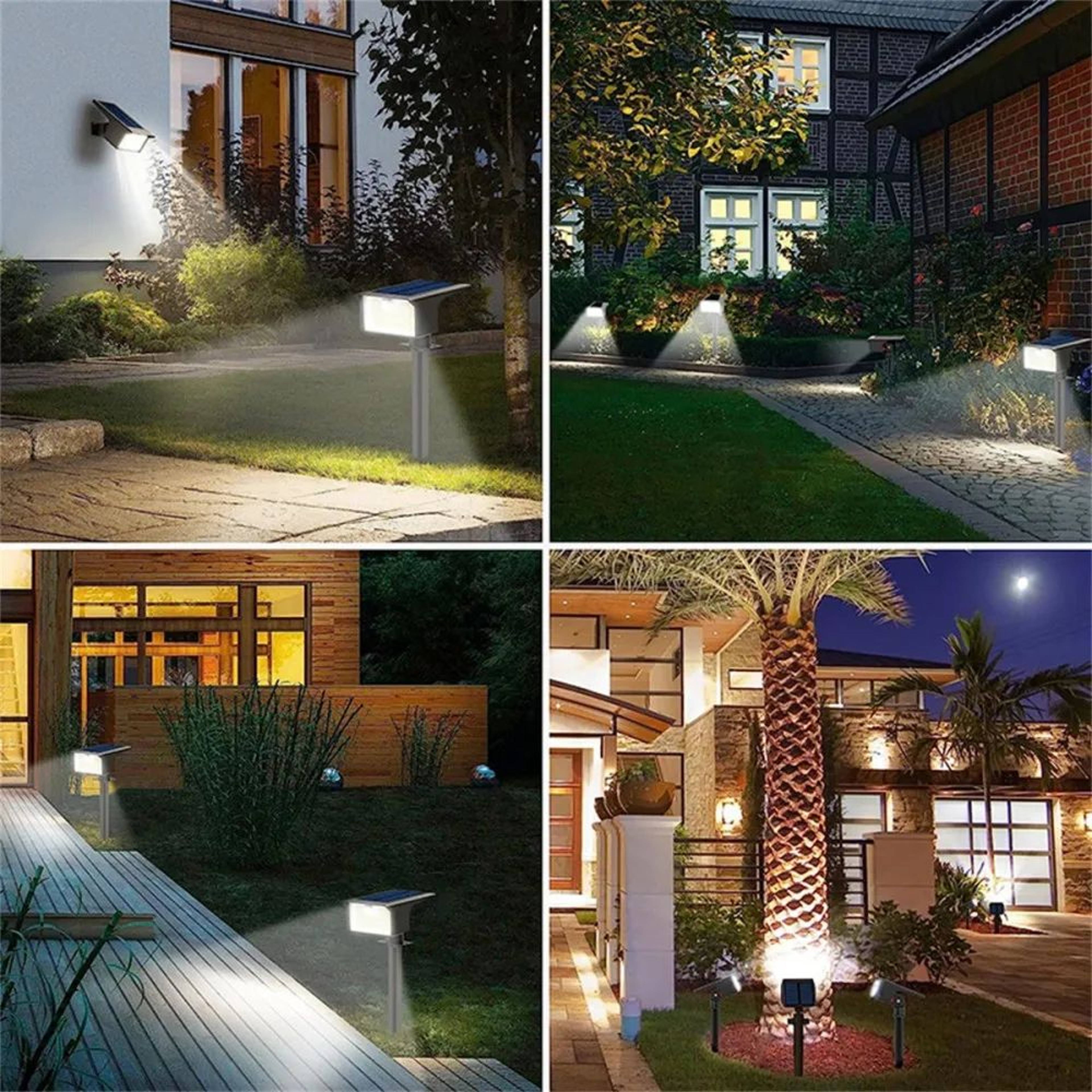 76 LED Solar Landscape Spotlights With 3 Lighting Modes 3