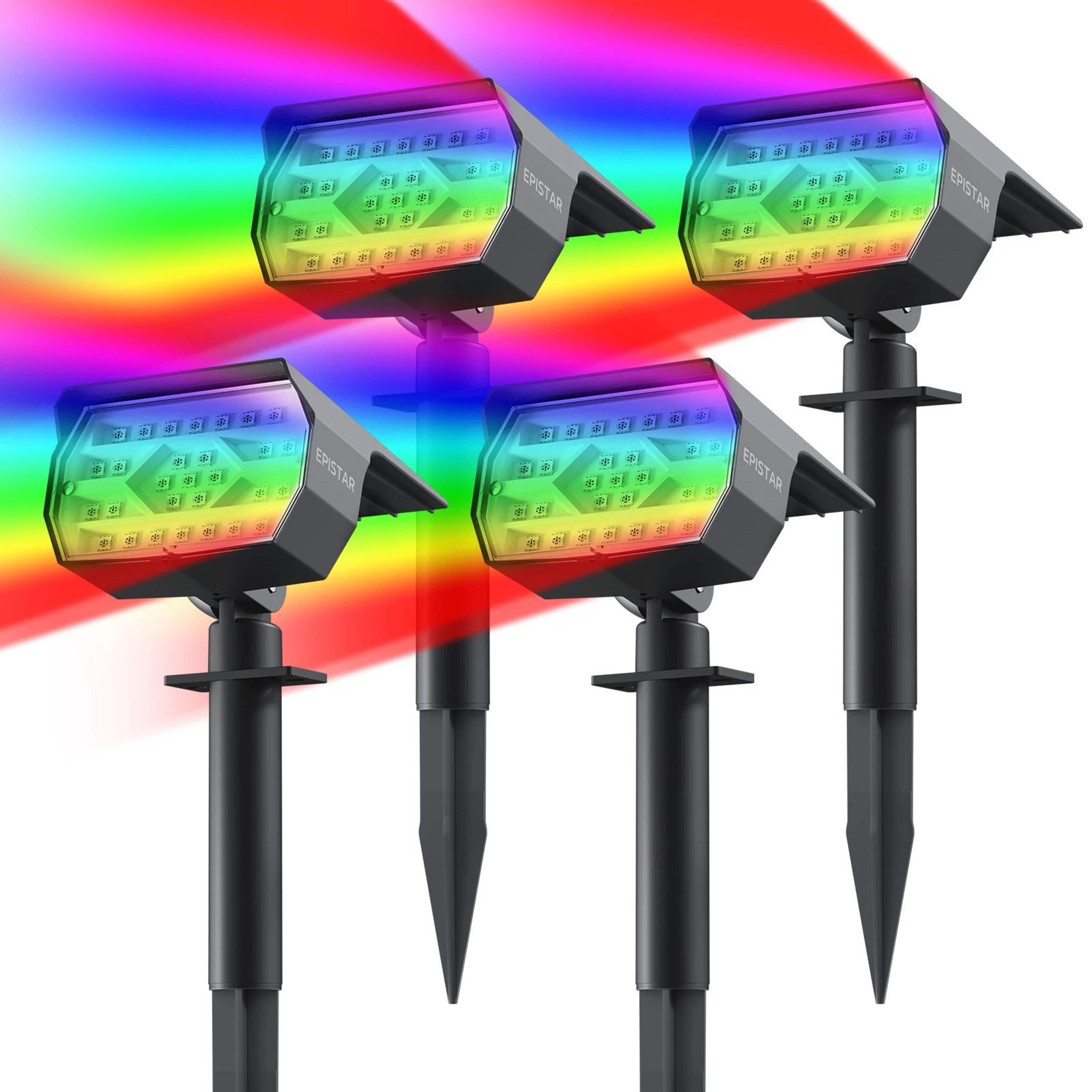 29 LED RGB Solar Garden Spotlight 8
