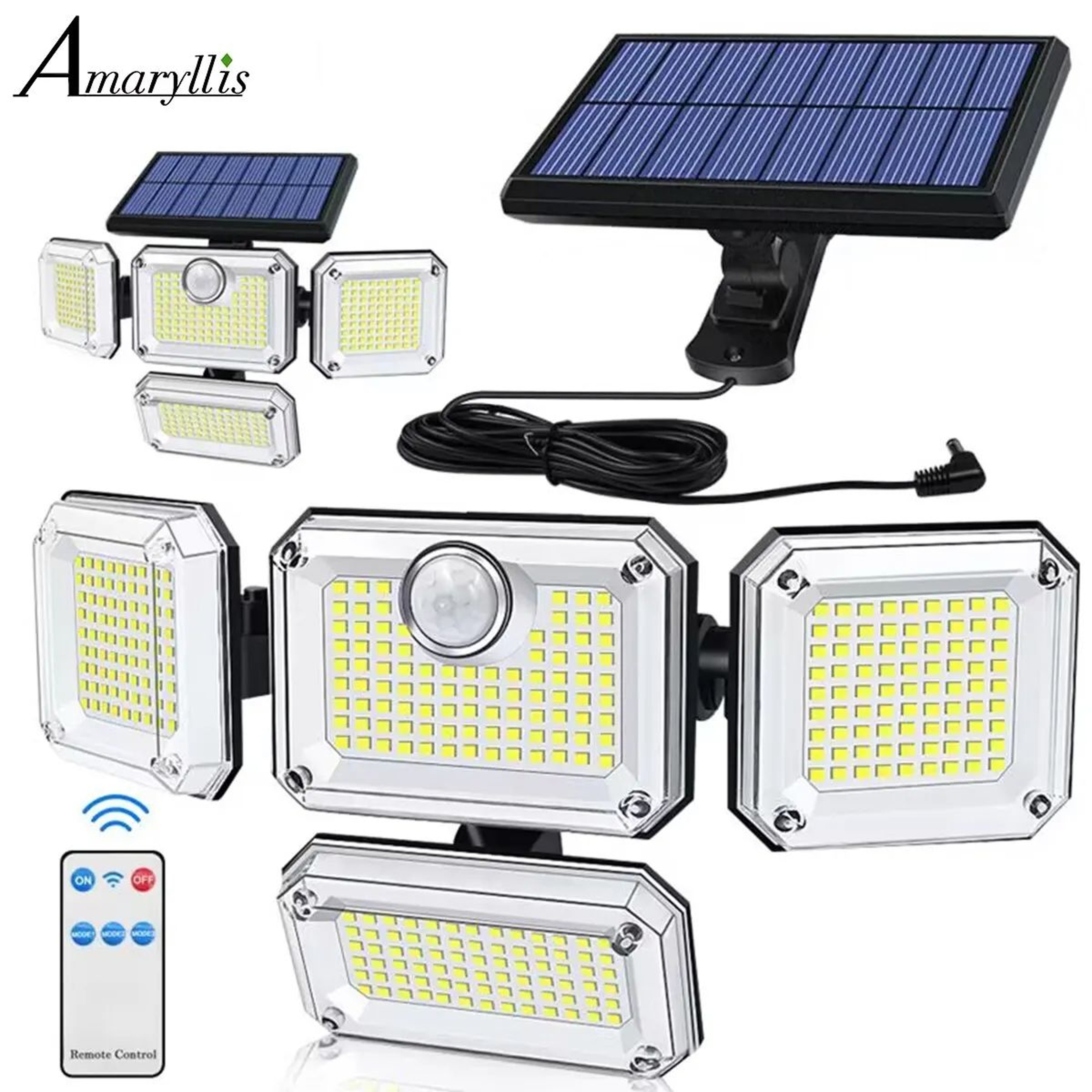 20W Solar LED Garden Light With Adjustable Head 0
