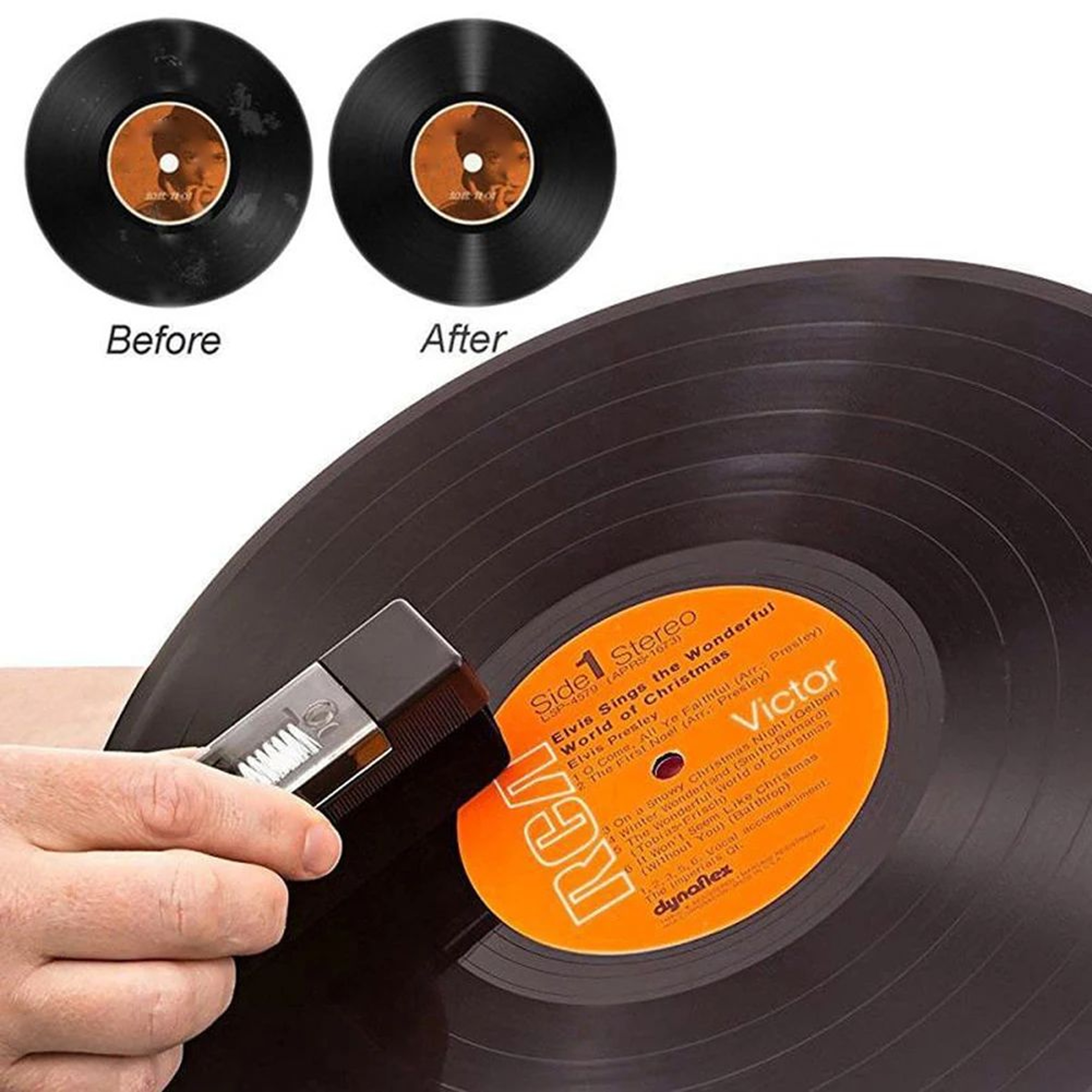 Vinyl Record Cleaning Kit With Anti Static Brush And Dust Remover 0
