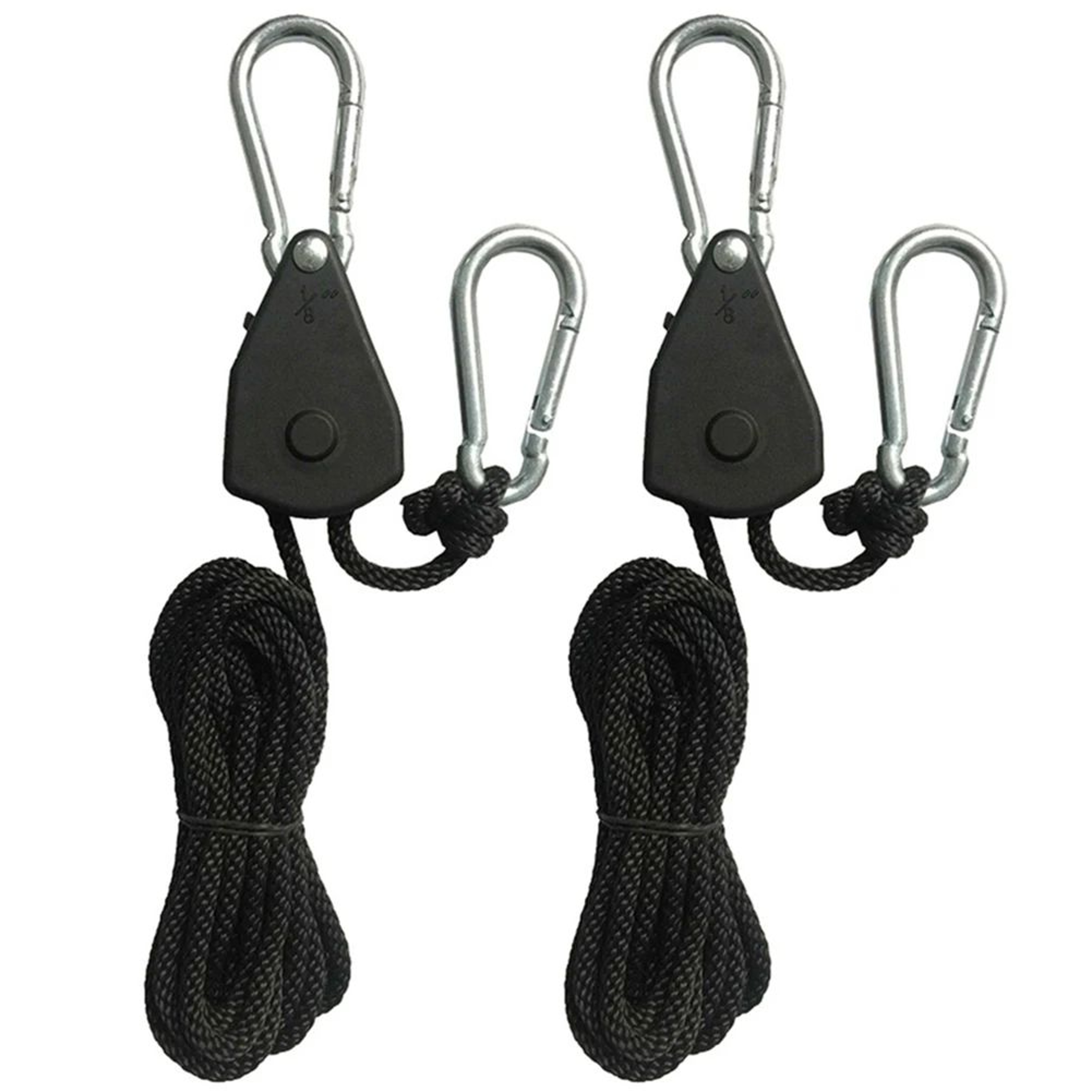 2m Camping Tent Rope Ratchet Tensioner With Pulley Hook 7