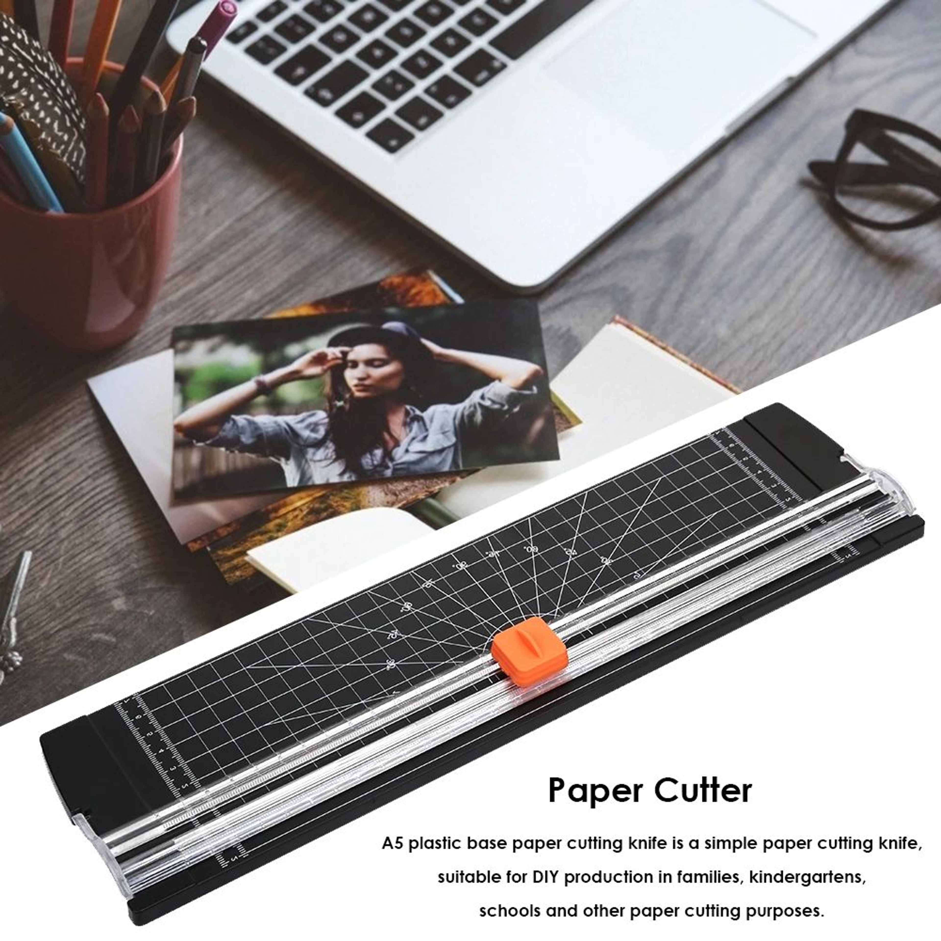 A4 A5 Paper Guillotine Cutter With Pull Out Ruler 1