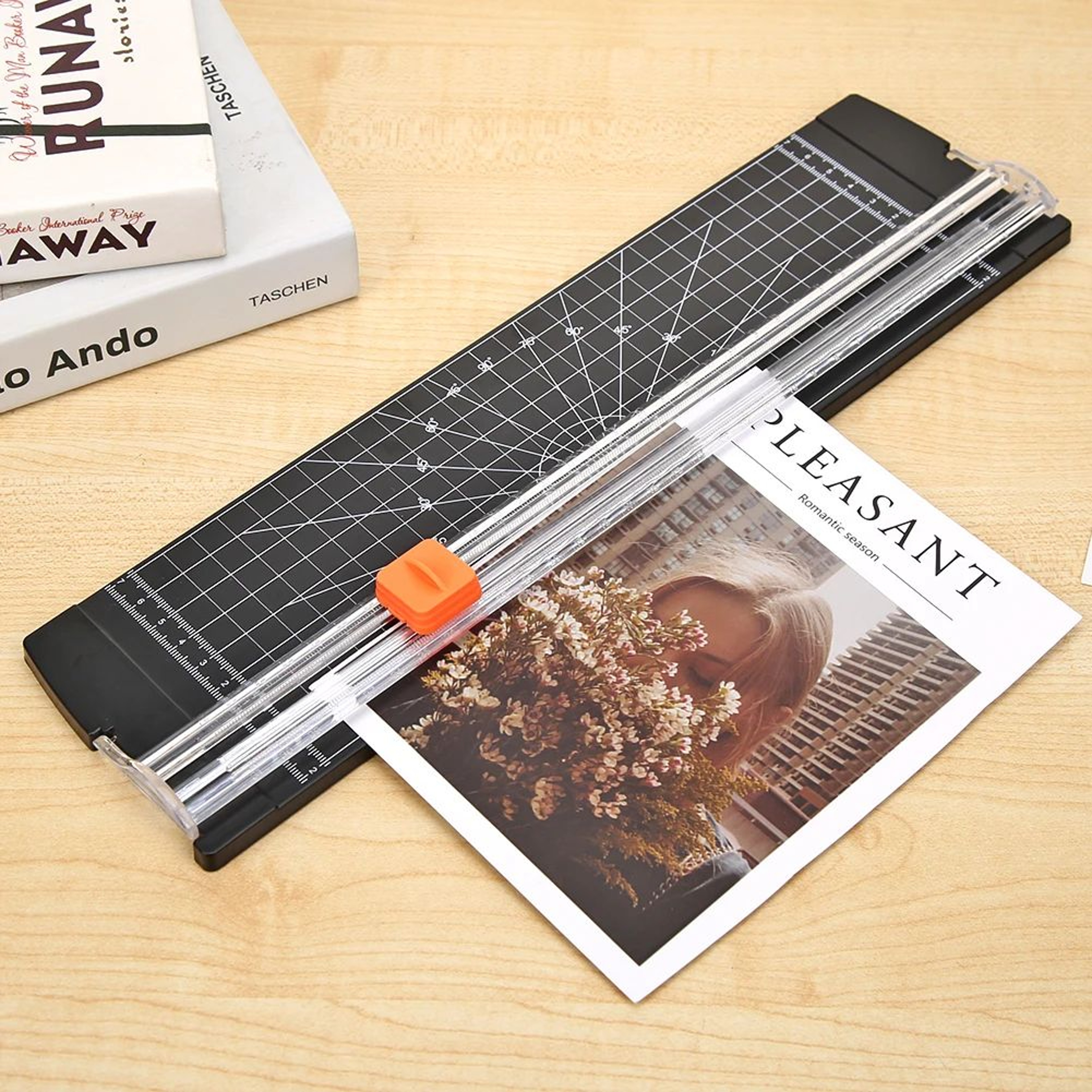 A4 A5 Paper Guillotine Cutter With Pull Out Ruler 0