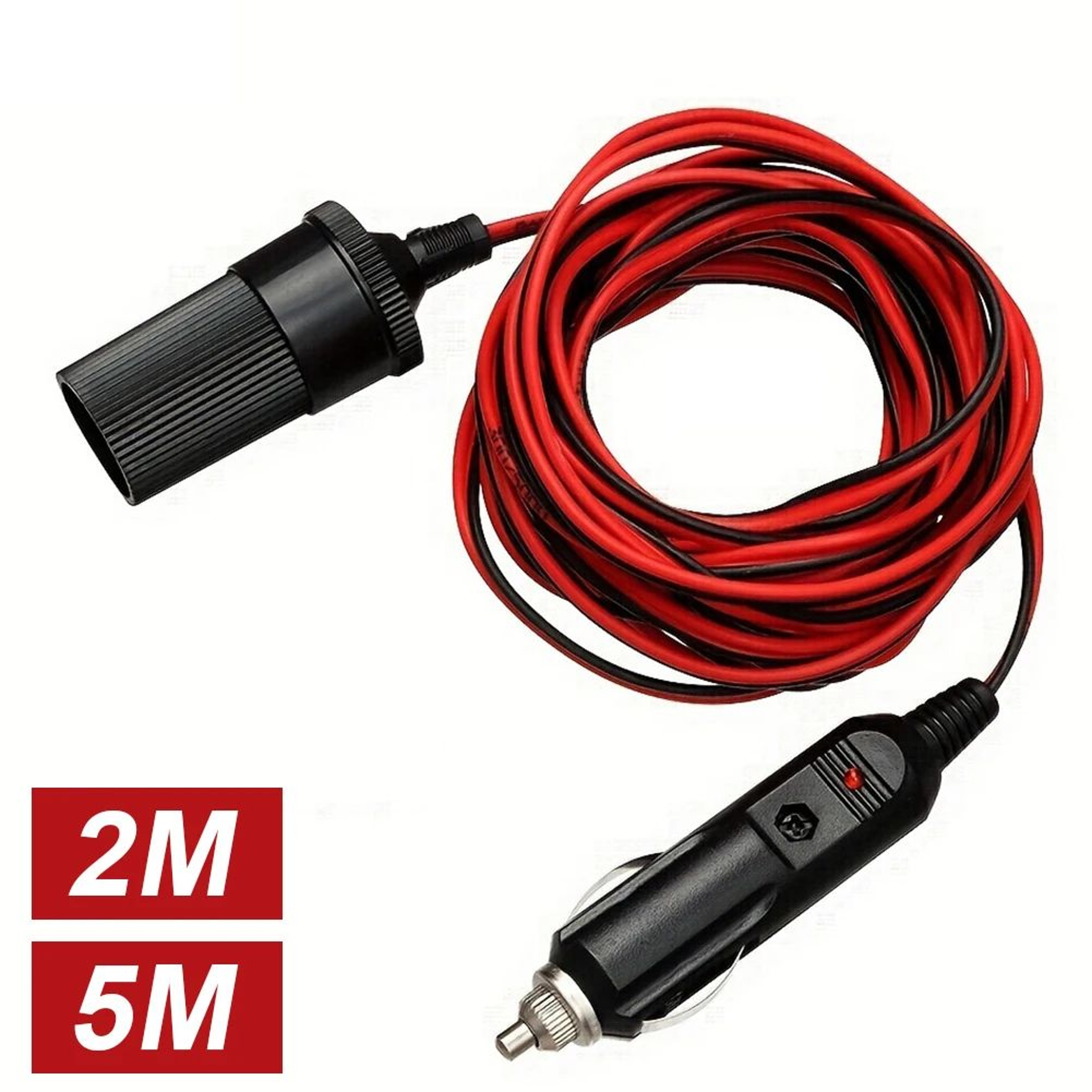 12V 24V Heavy Duty Cigarette Lighter Extension Cable 0