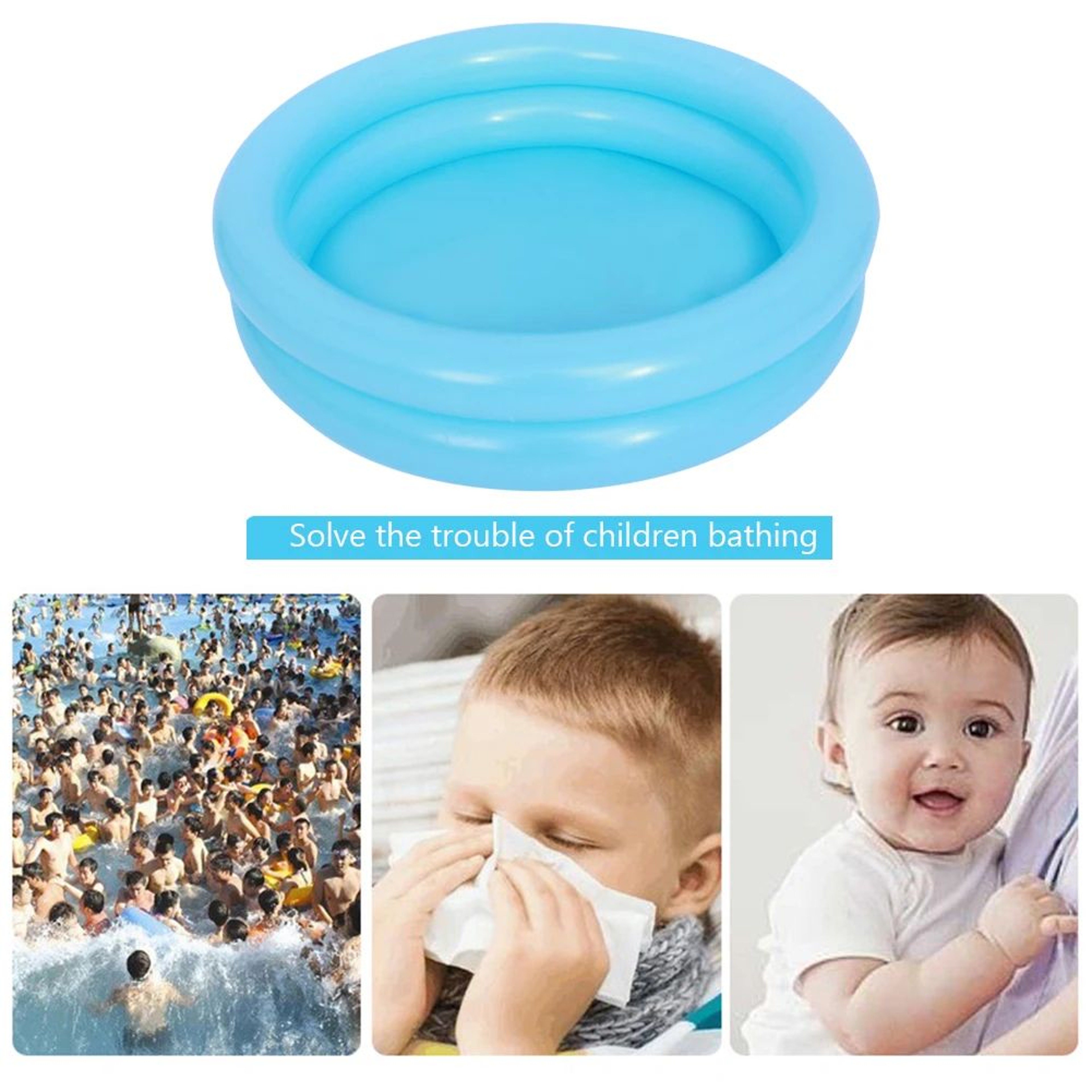 Portable Inflatable Baby Swimming And Paddling Pool 2