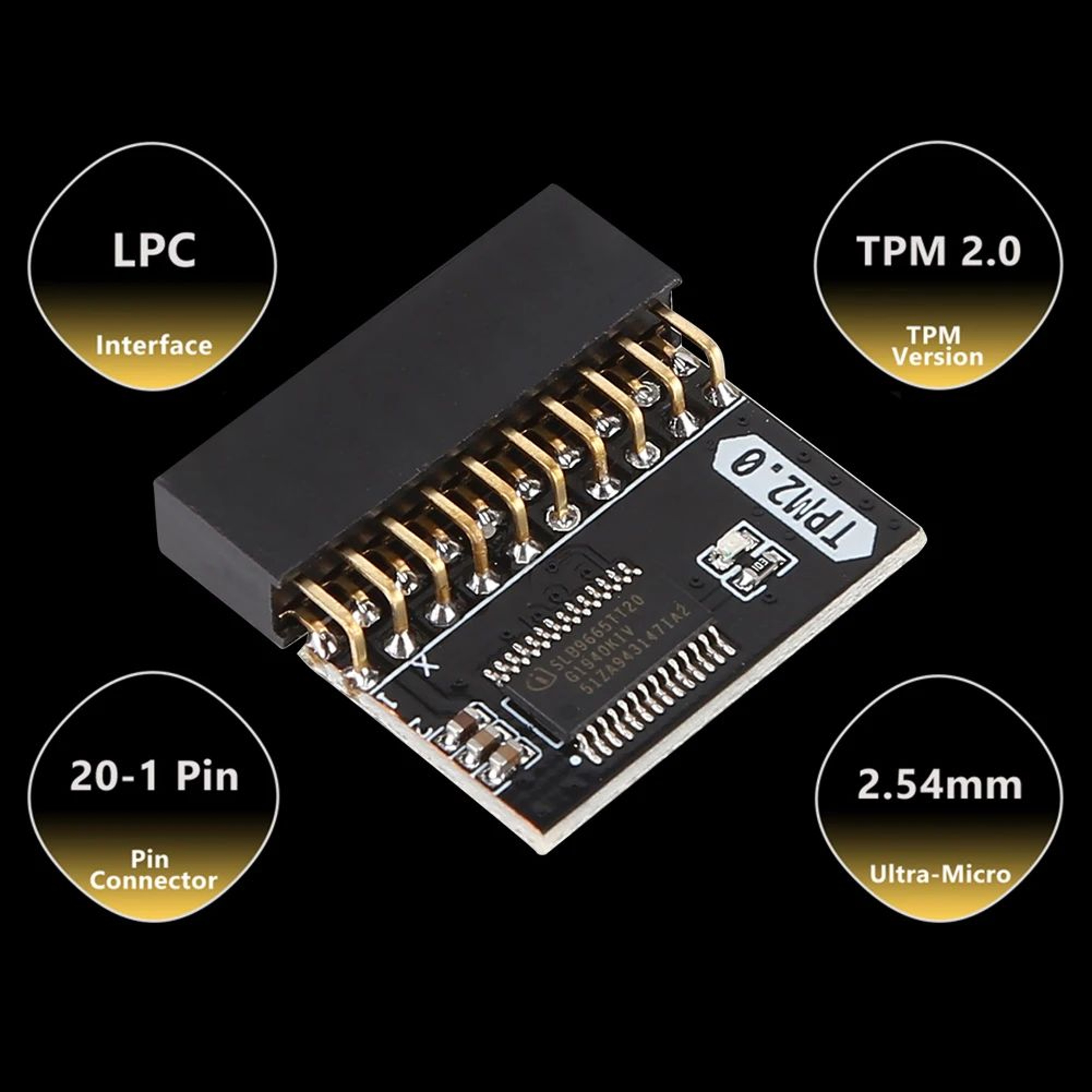 TPM 20 20 Pin Security Module For Compatible Motherboards 4