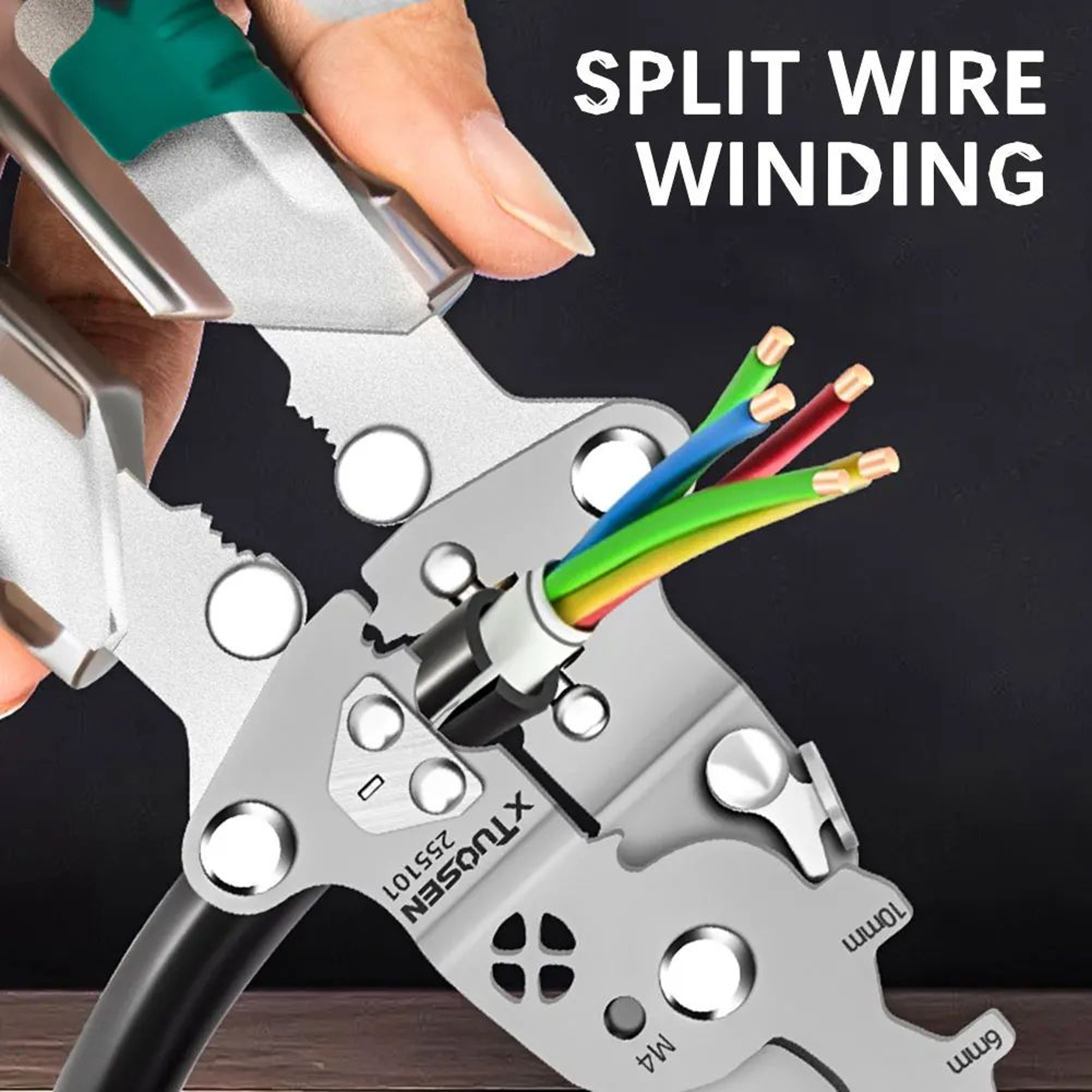 Multifunction Folding Wire Stripping Pliers With Voltage Test Pen 3