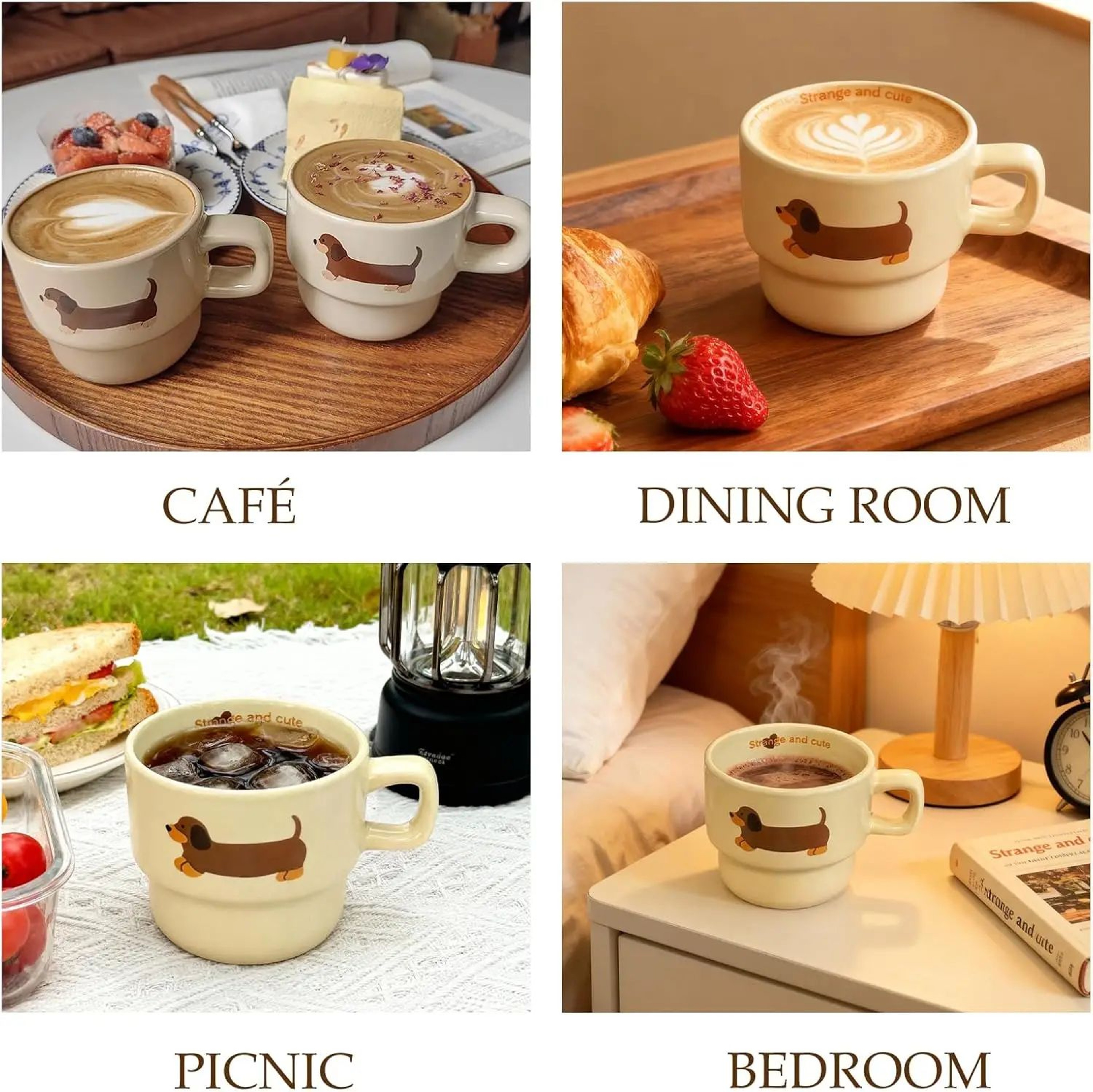 Dachshund Dog Ceramic Coffee Mug For Dog Lovers 5