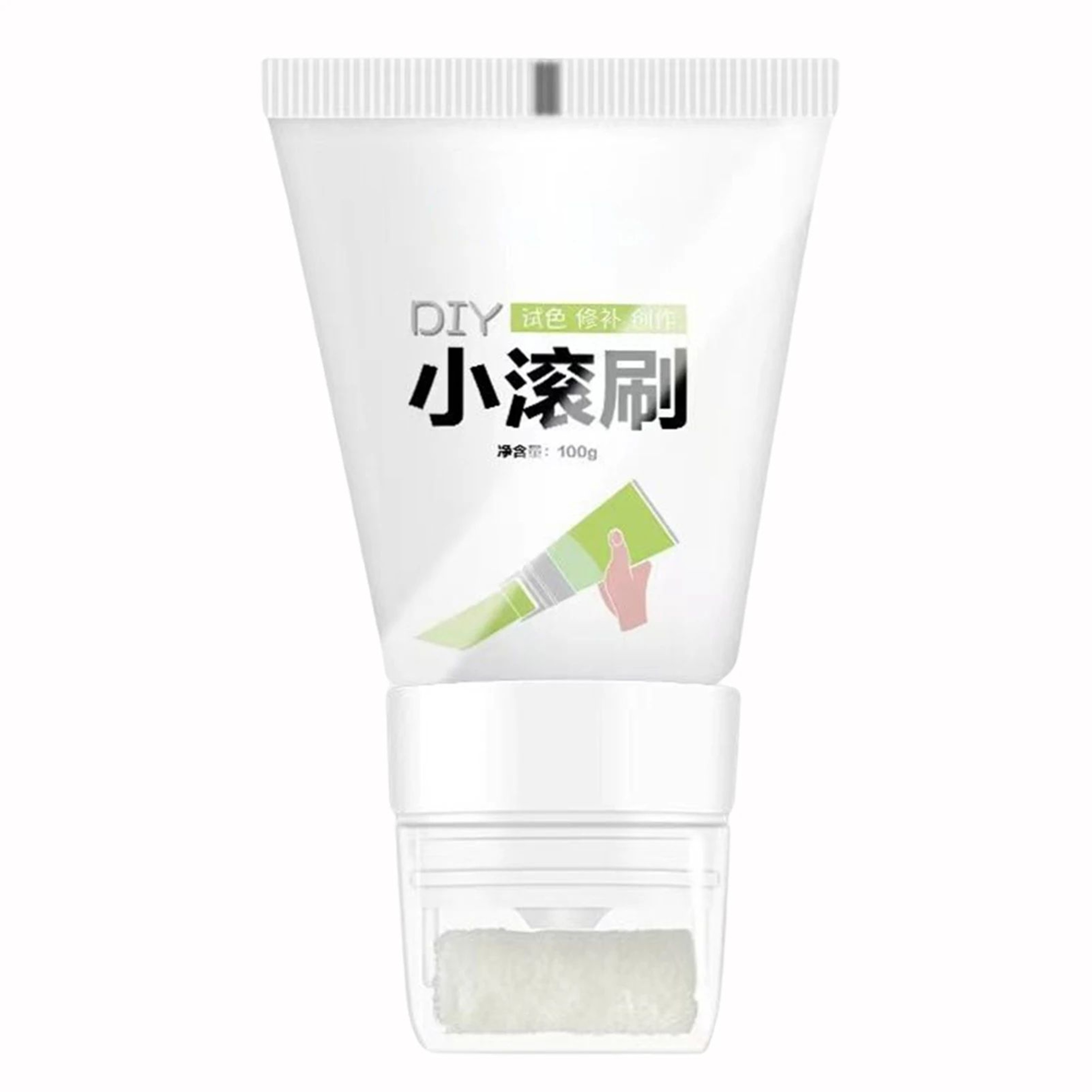100g White Wall Repair Paste With Roller Brush For Drywall Touch Up 5