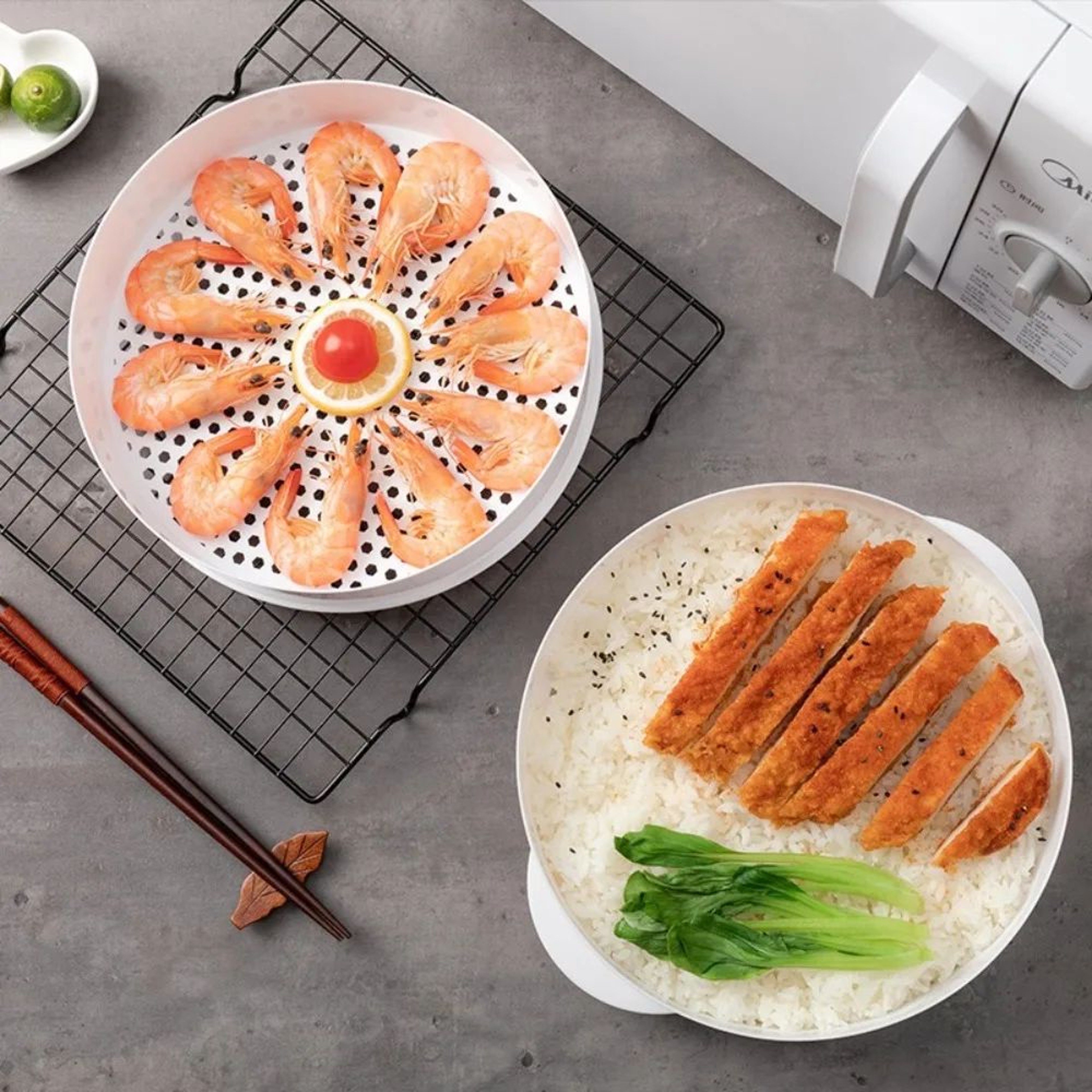 Multi Layer Microwave Steamer For Rice Buns And Dumplings 4