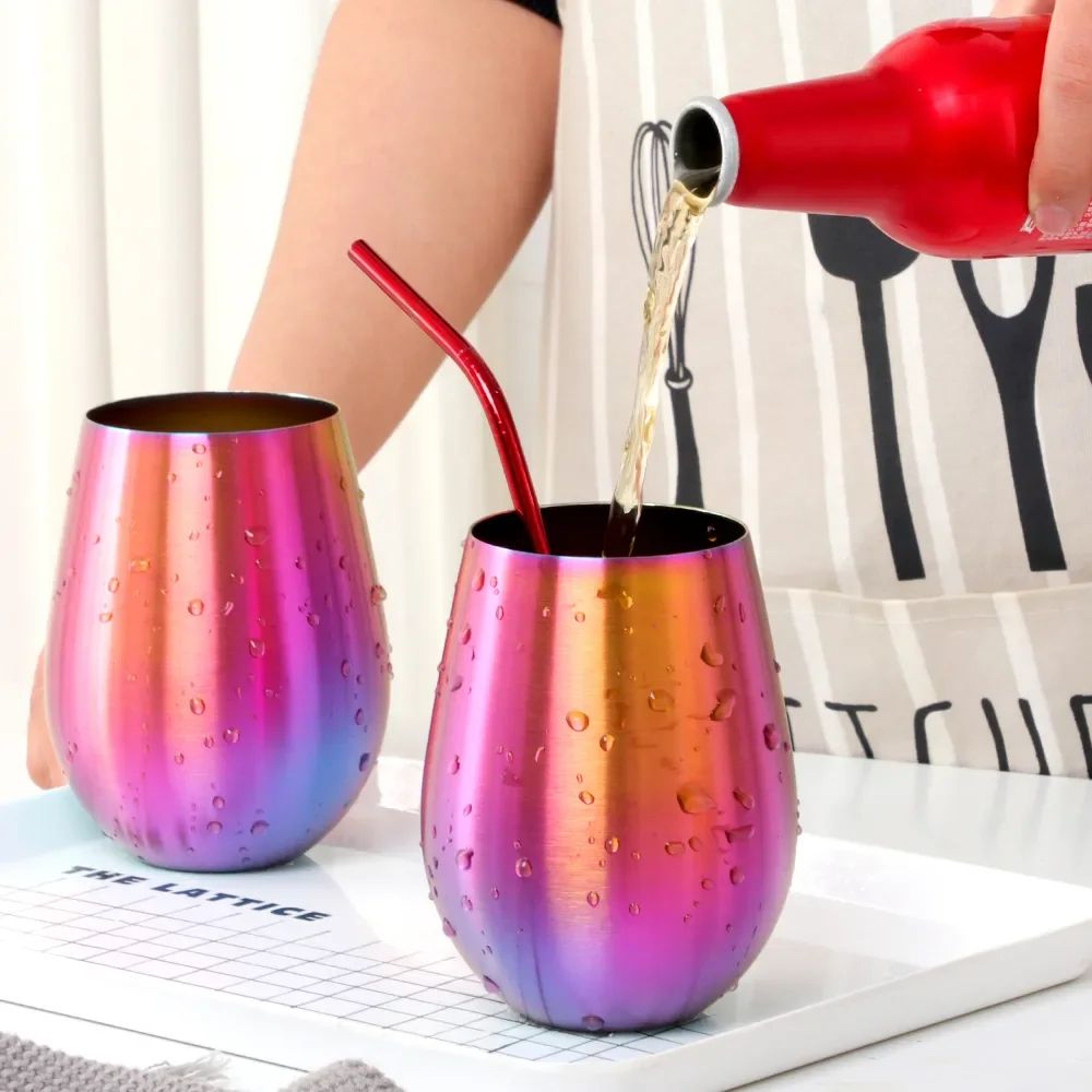 500ml Rose Gold Stainless Steel Beer And Cocktail Tumbler 2