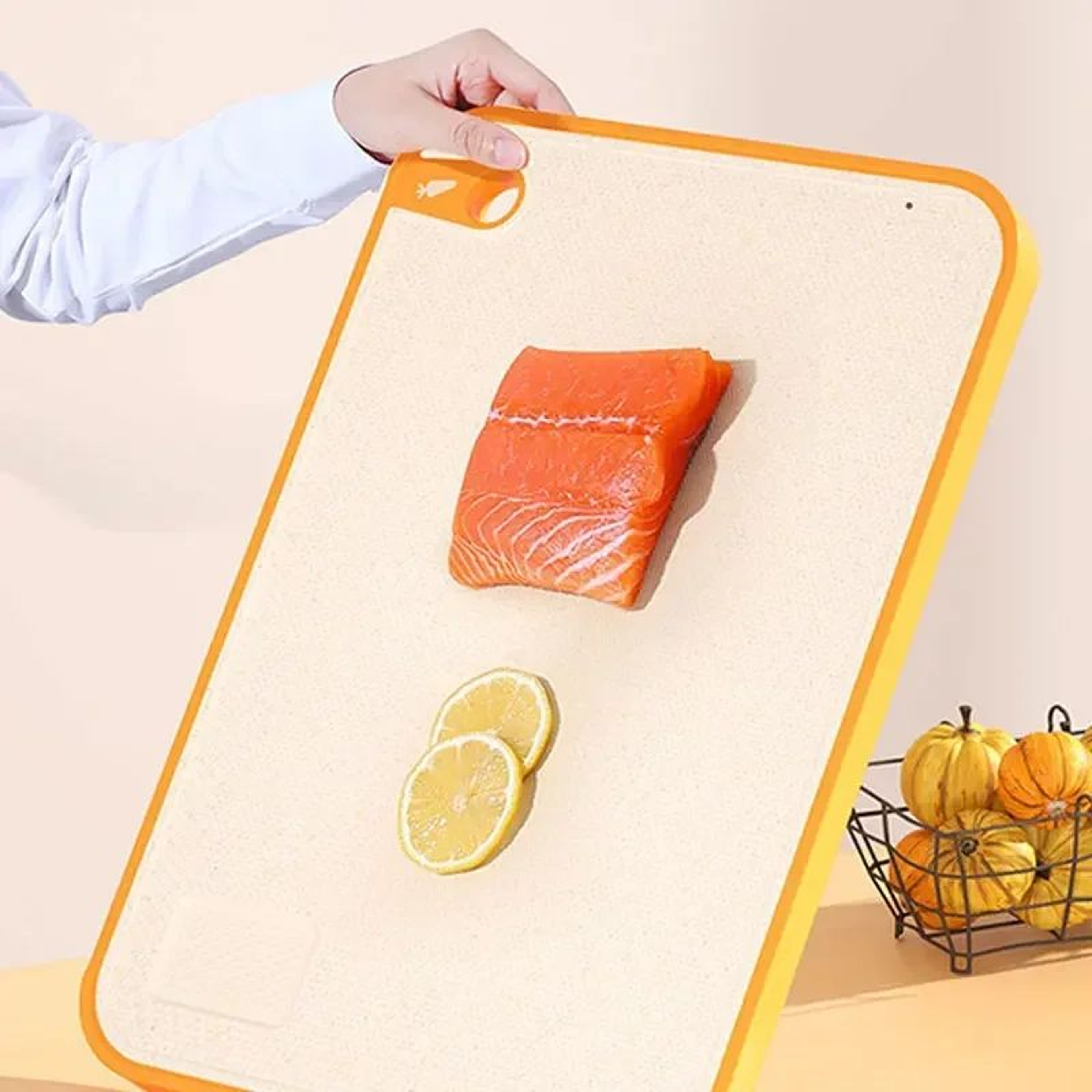 Double Sided Wheat Straw Non Slip Cutting Board 3