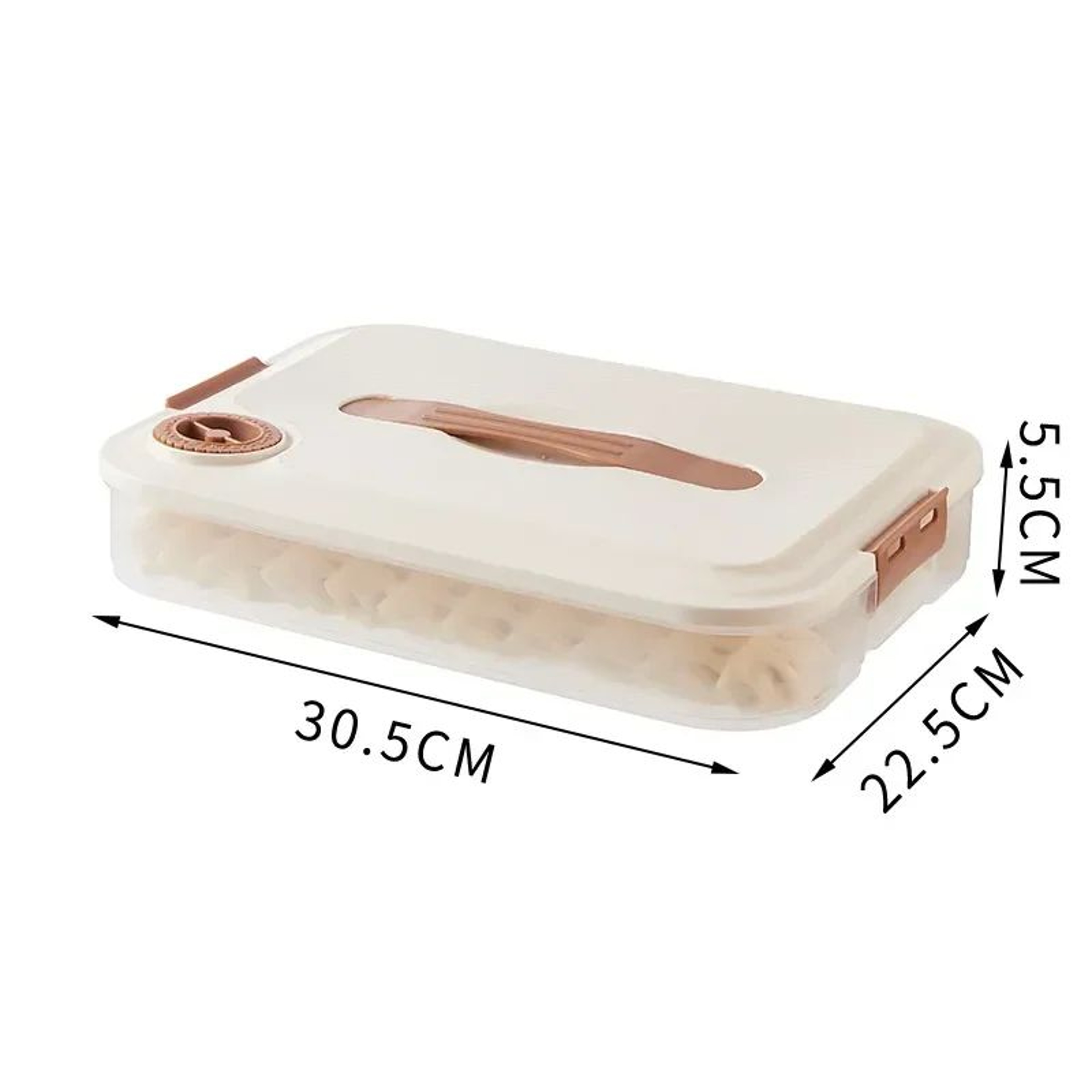 Stackable Dumpling Storage Box With Transparent Lid 8