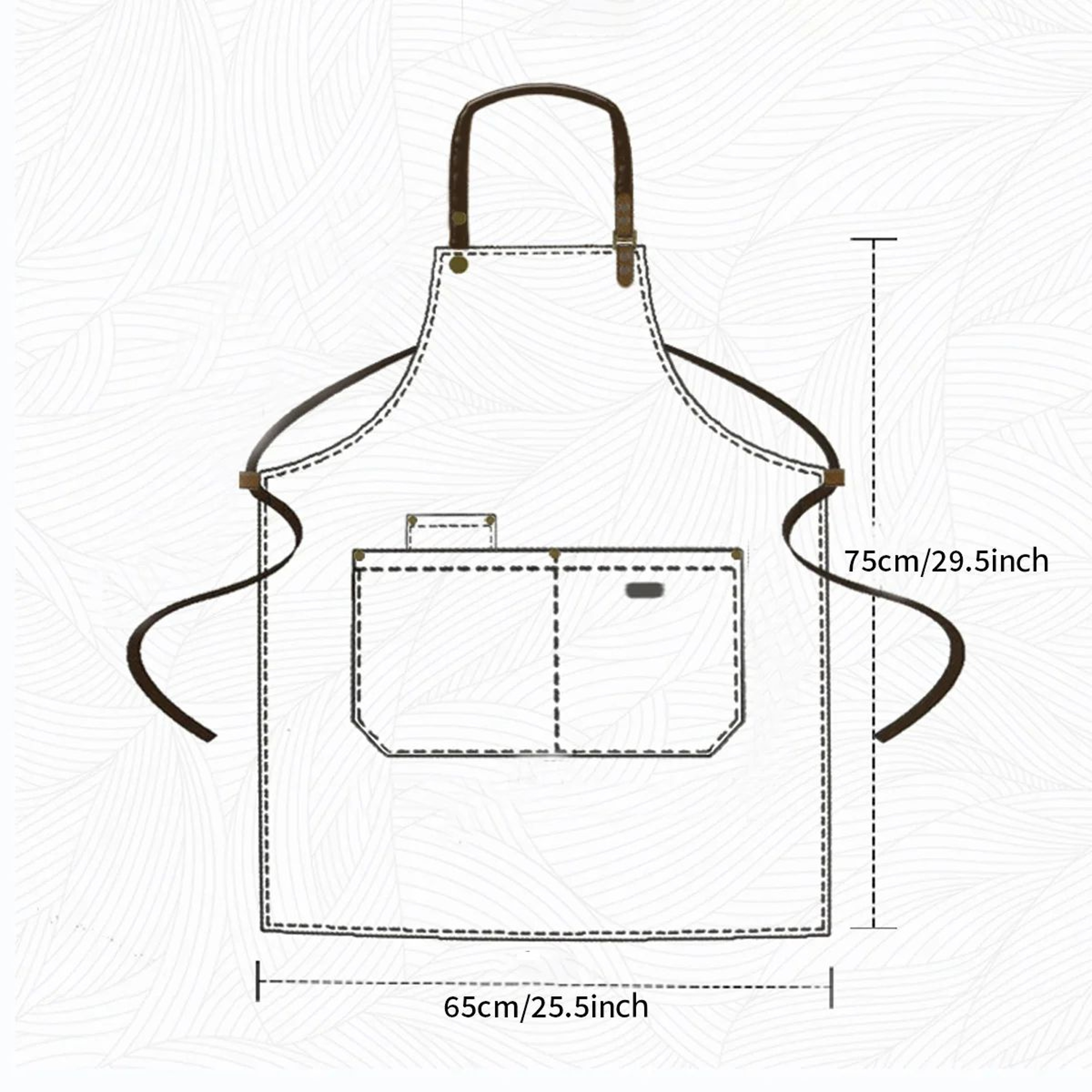 Unisex Waterproof Canvas Chef Apron For Kitchen And Work 2