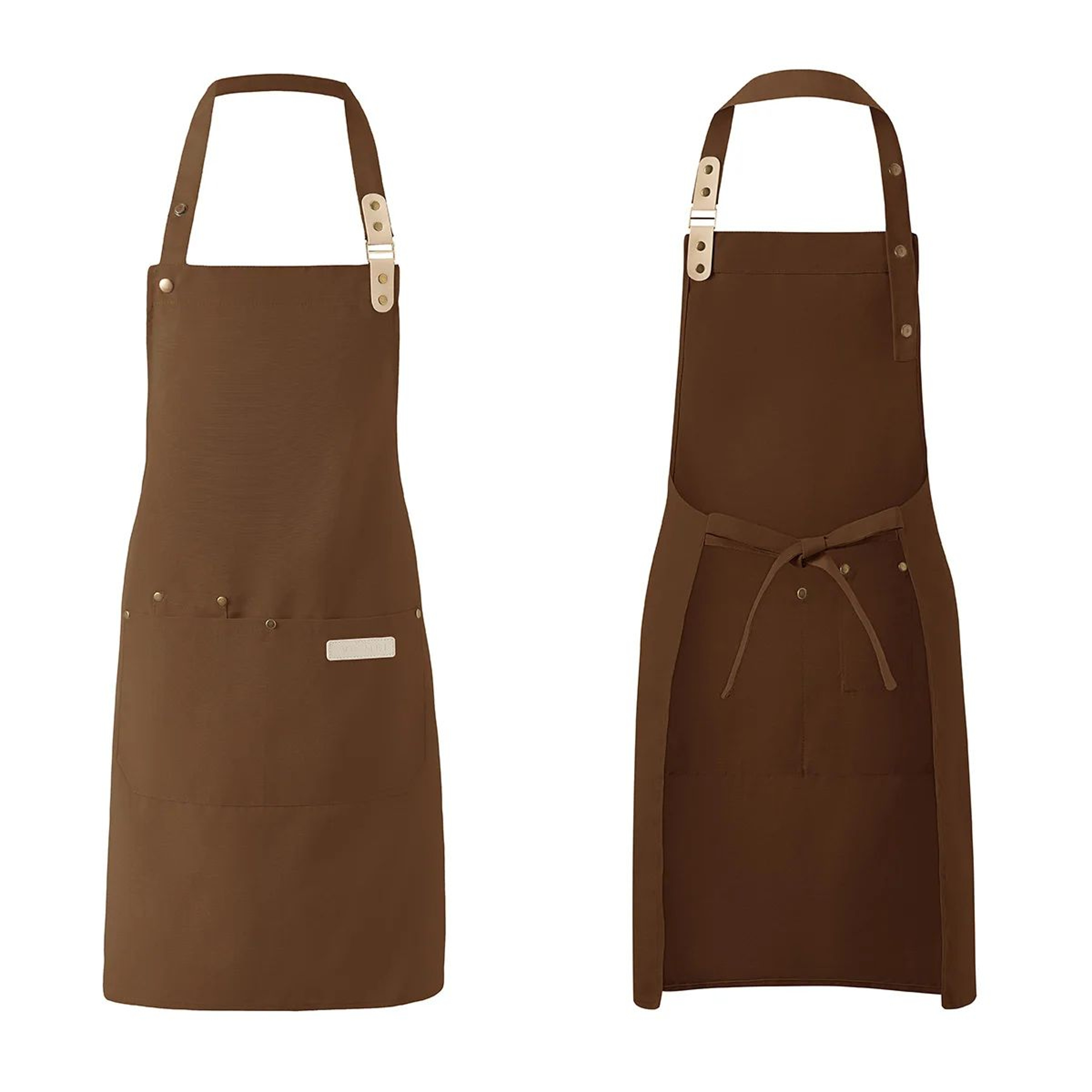 Unisex Waterproof Canvas Chef Apron For Kitchen And Work 6