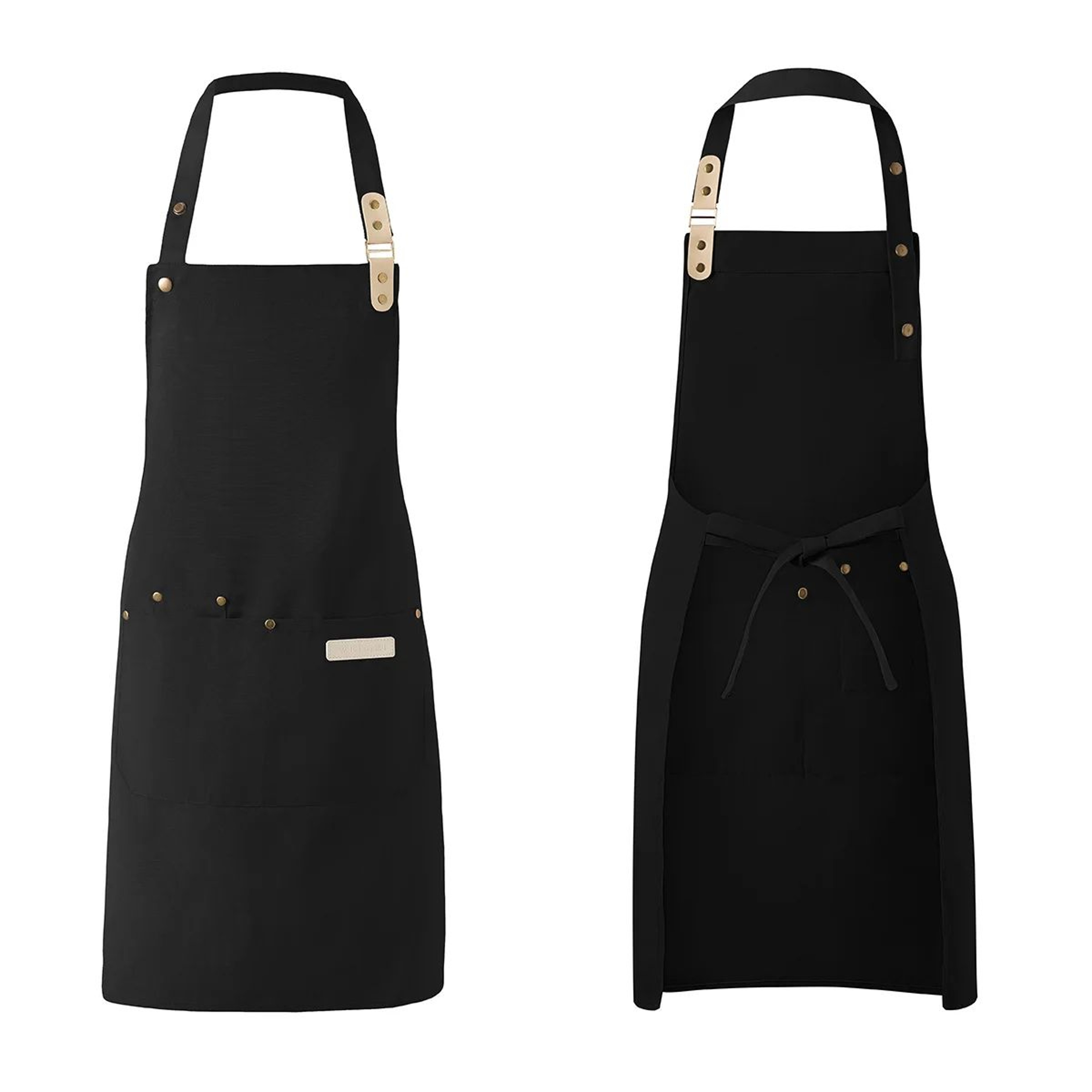 Unisex Waterproof Canvas Chef Apron For Kitchen And Work 13