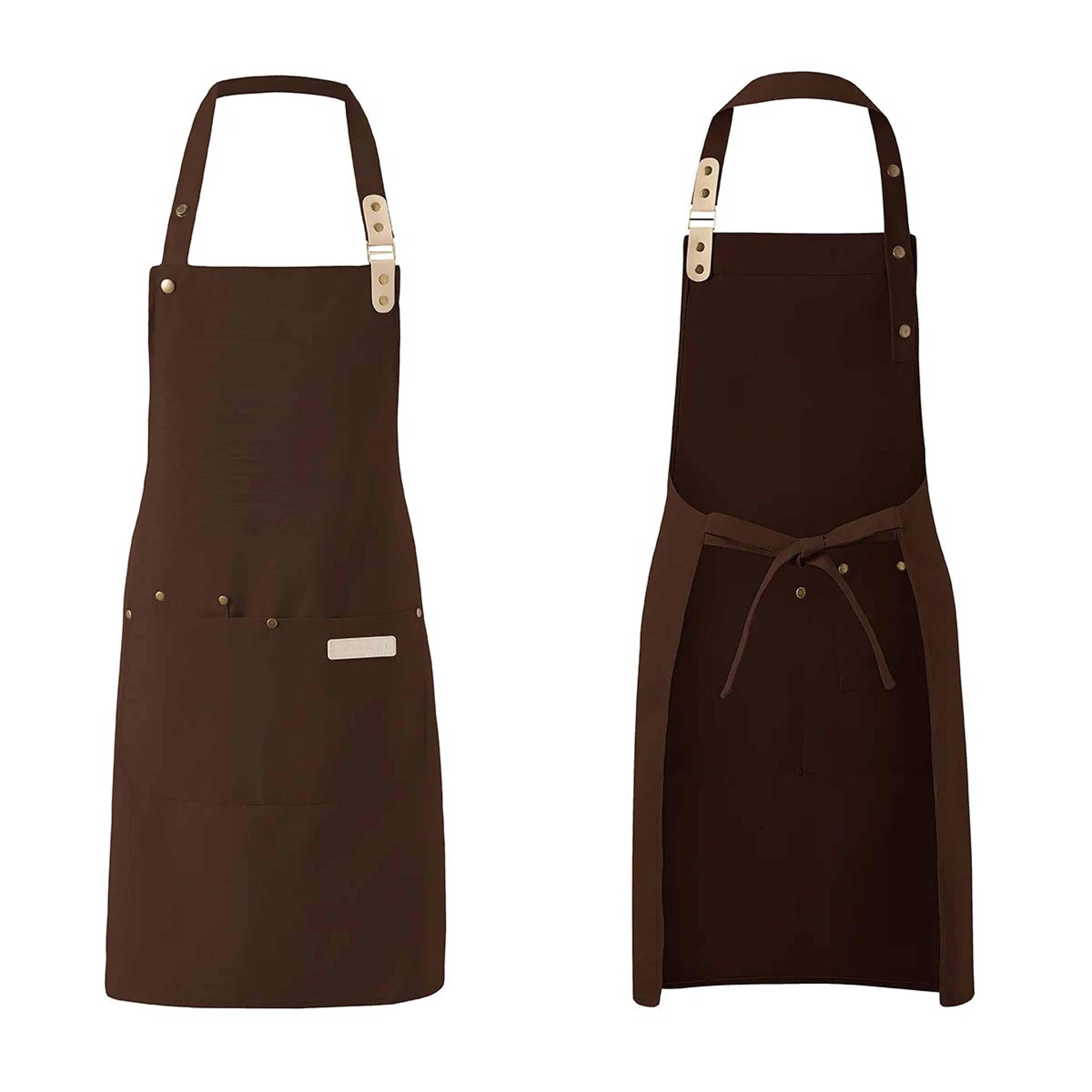 Unisex Waterproof Canvas Chef Apron For Kitchen And Work 12