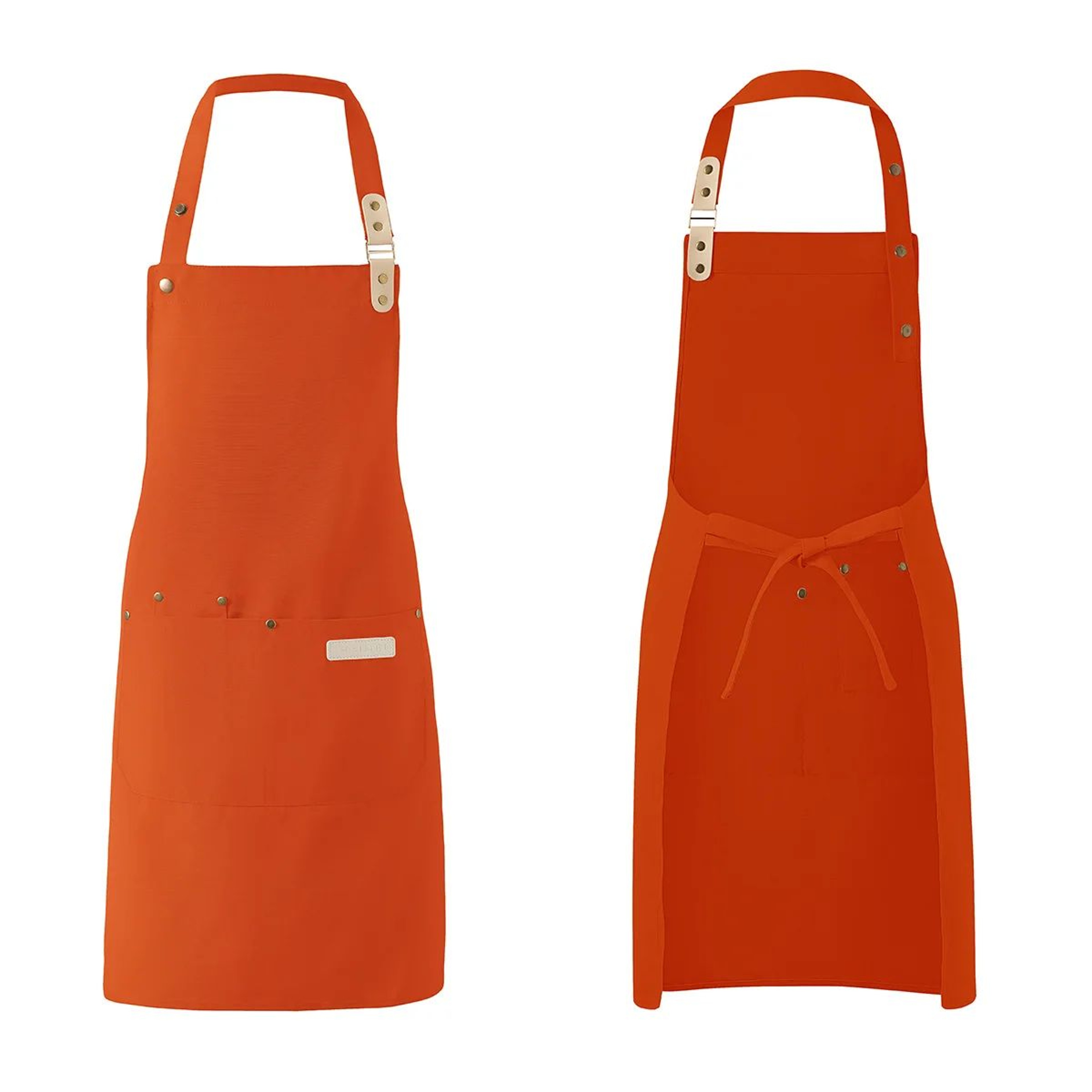 Unisex Waterproof Canvas Chef Apron For Kitchen And Work 14