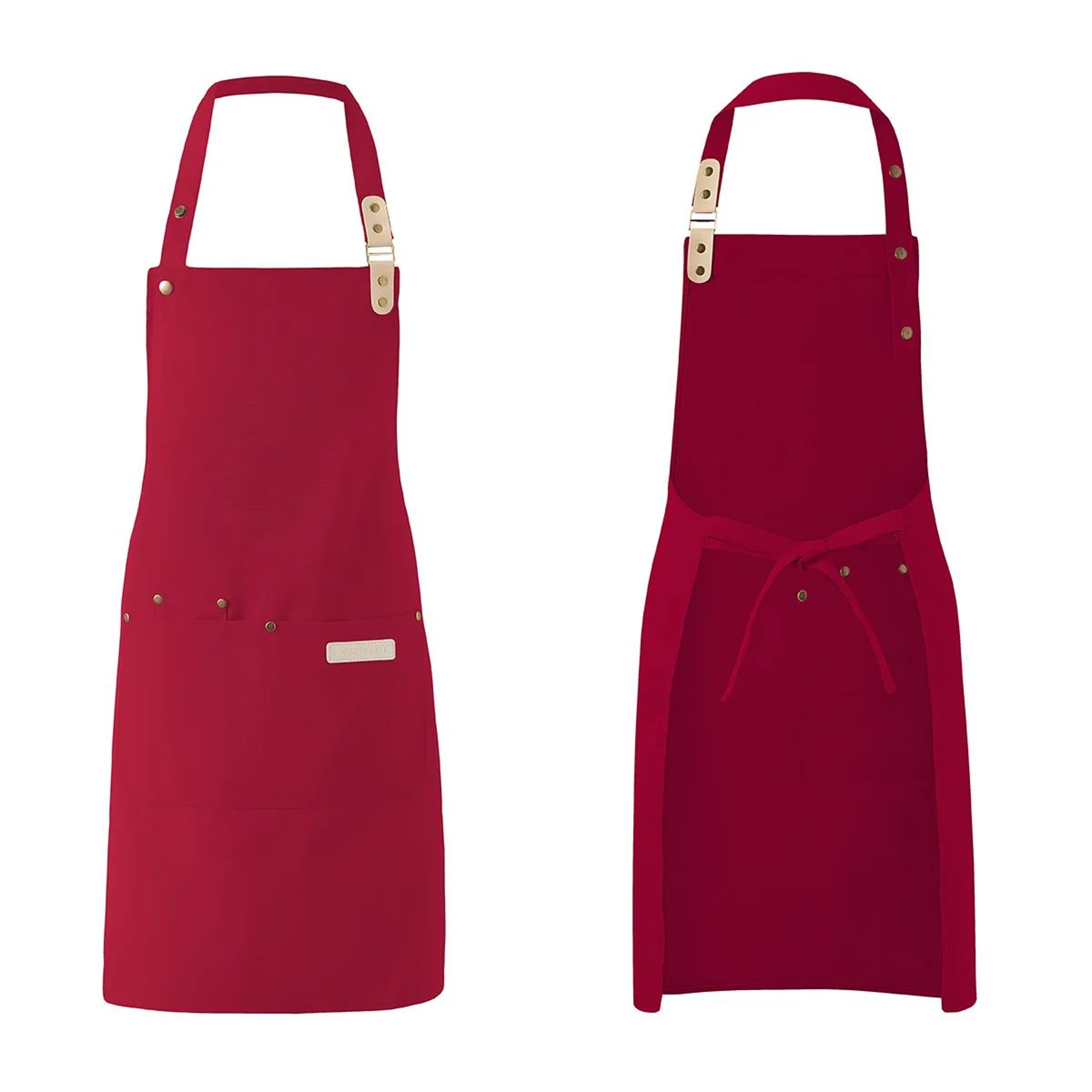 Unisex Waterproof Canvas Chef Apron For Kitchen And Work 11