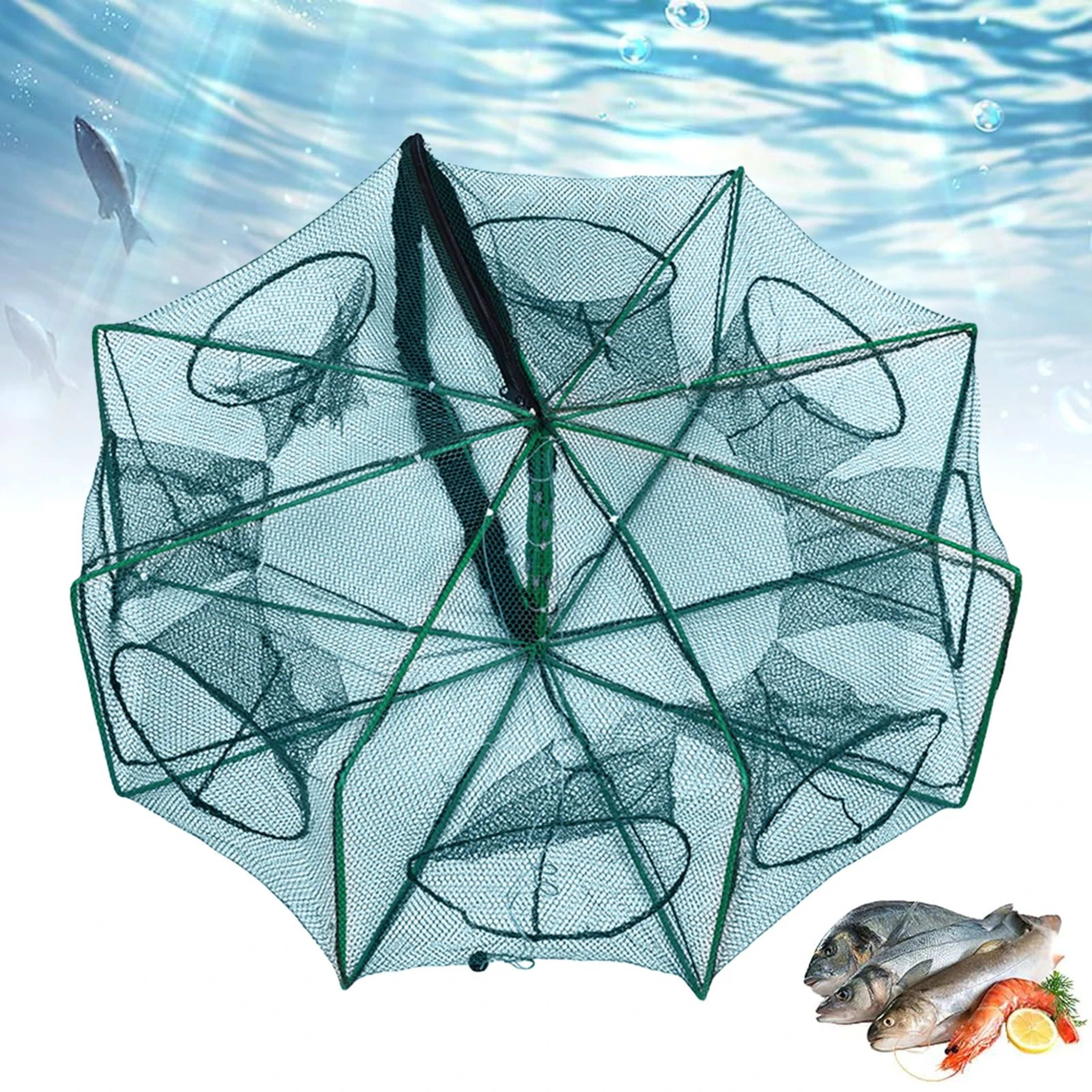 Collapsible Fishing Basket Trap For Crab And Fish 5