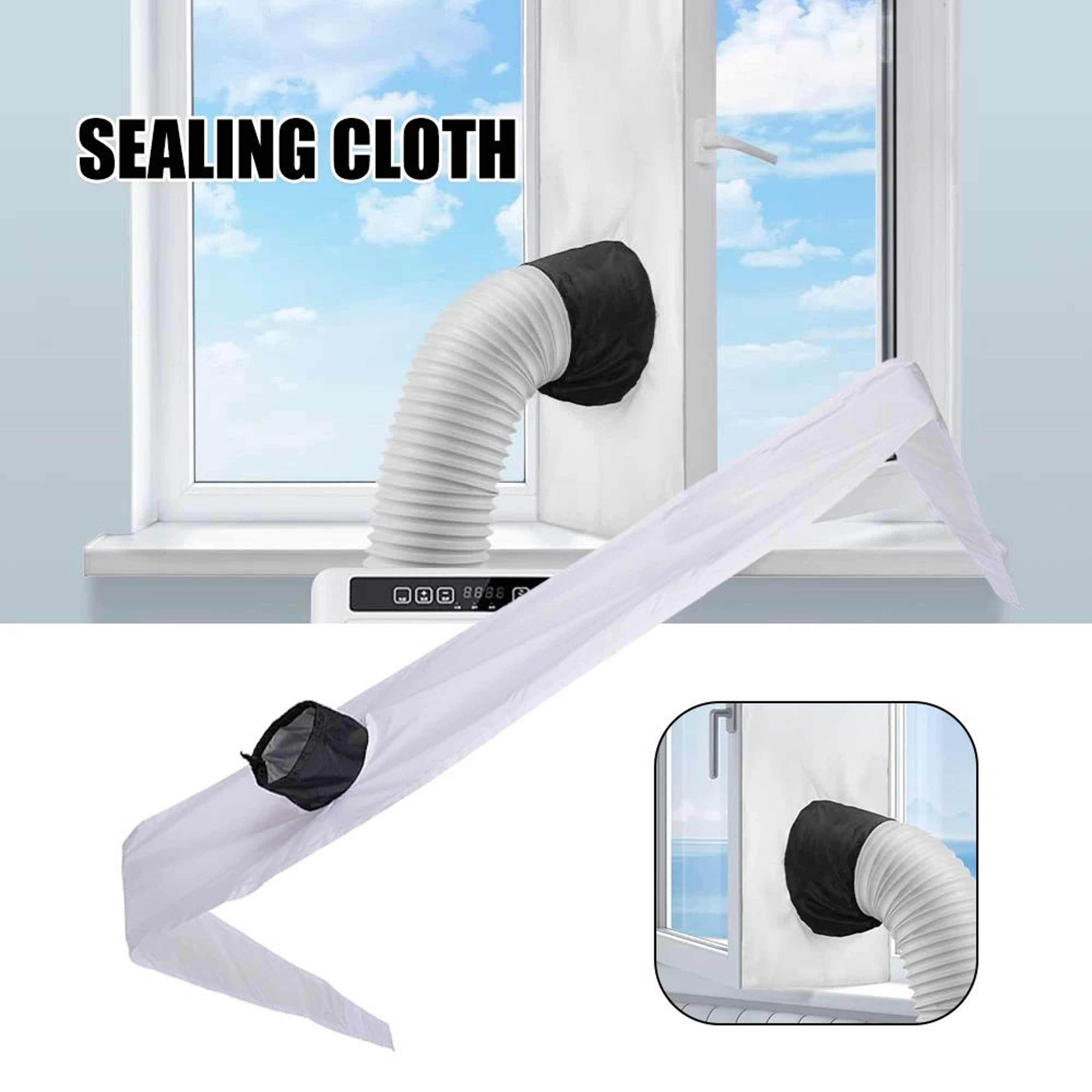 Universal Waterproof Portable Air Conditioner Window Seal 0
