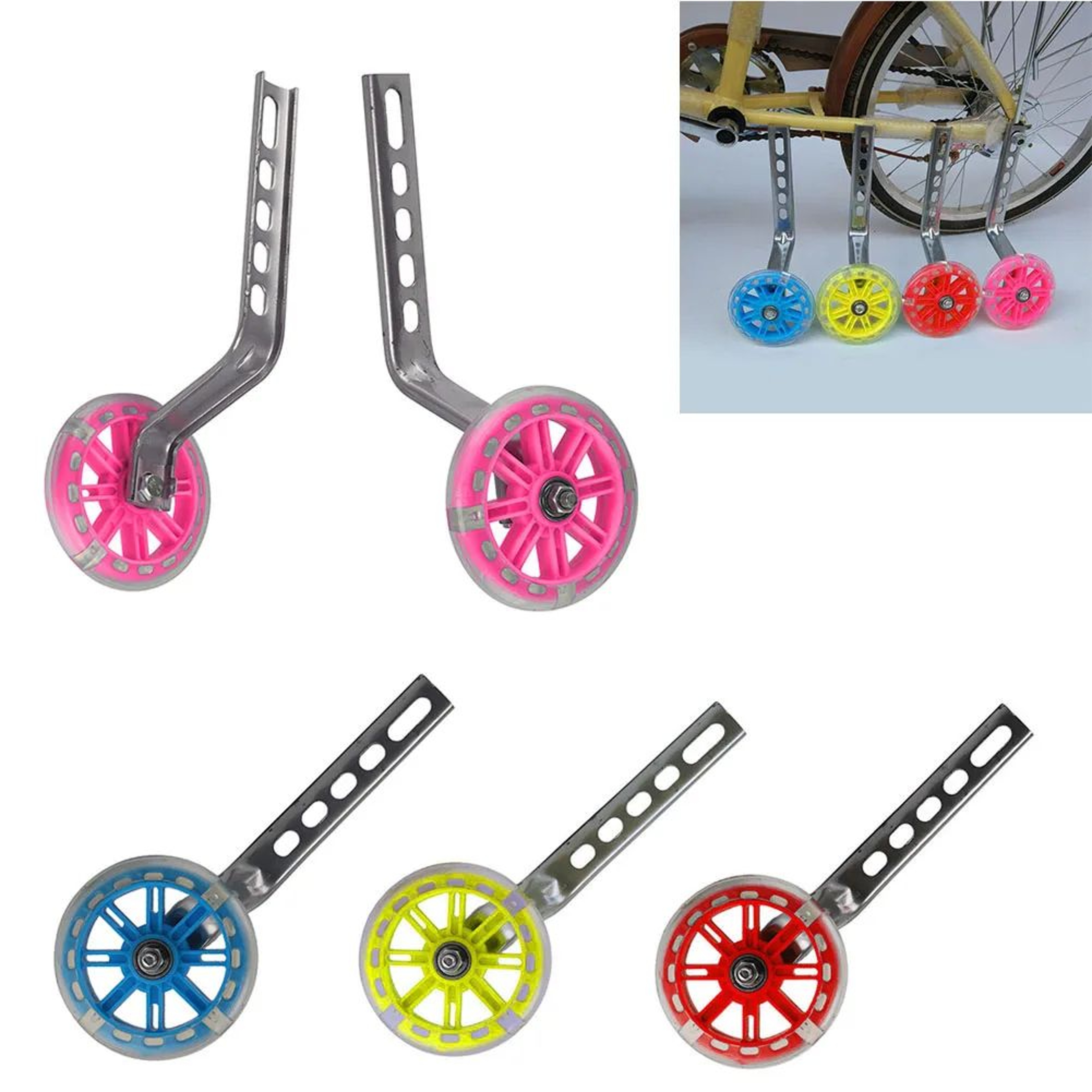 Heavy Duty Kids Bicycle Training Wheels 12 To 20 Inch 0