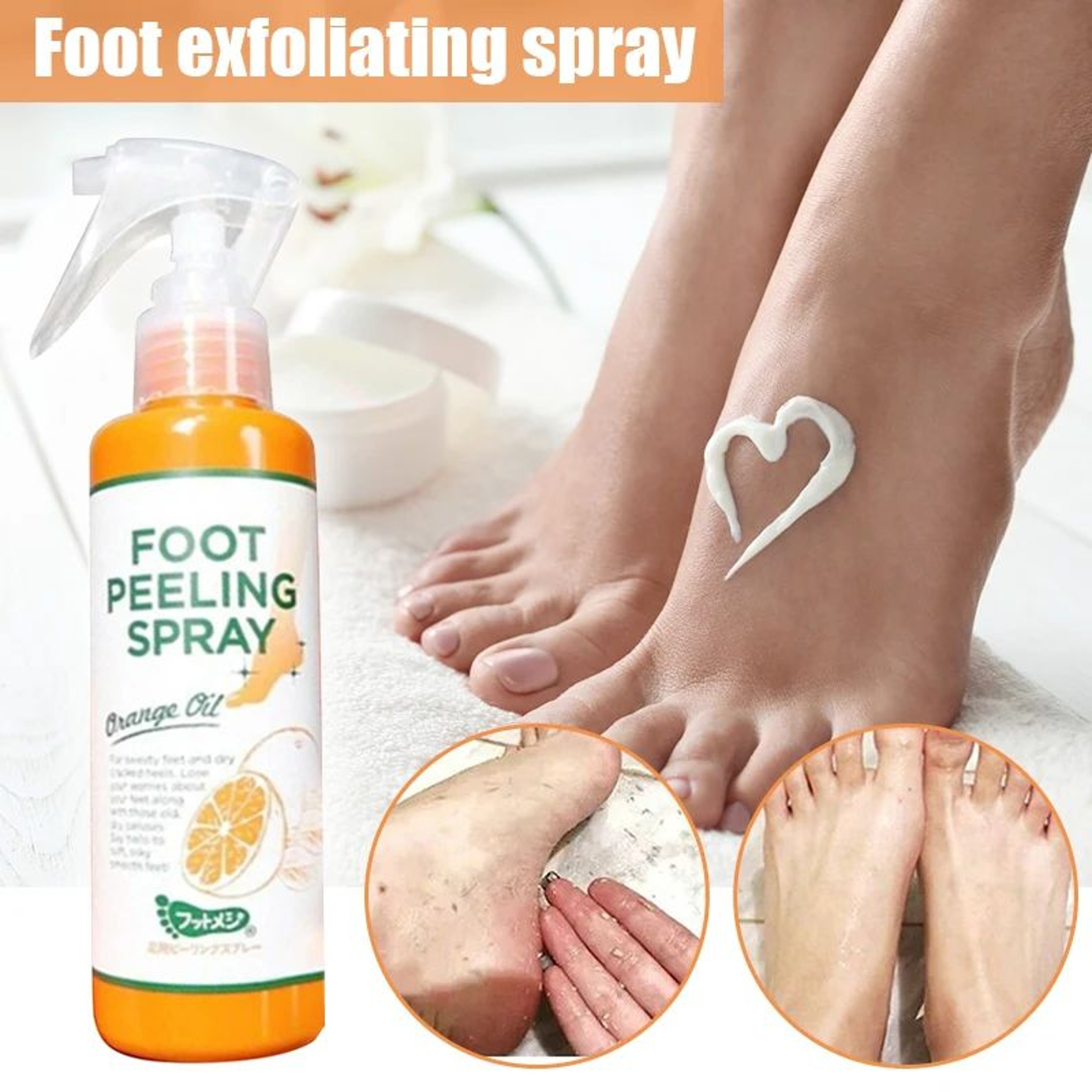 100ml Exfoliating Foot Peeling Spray For Rough Skin 0