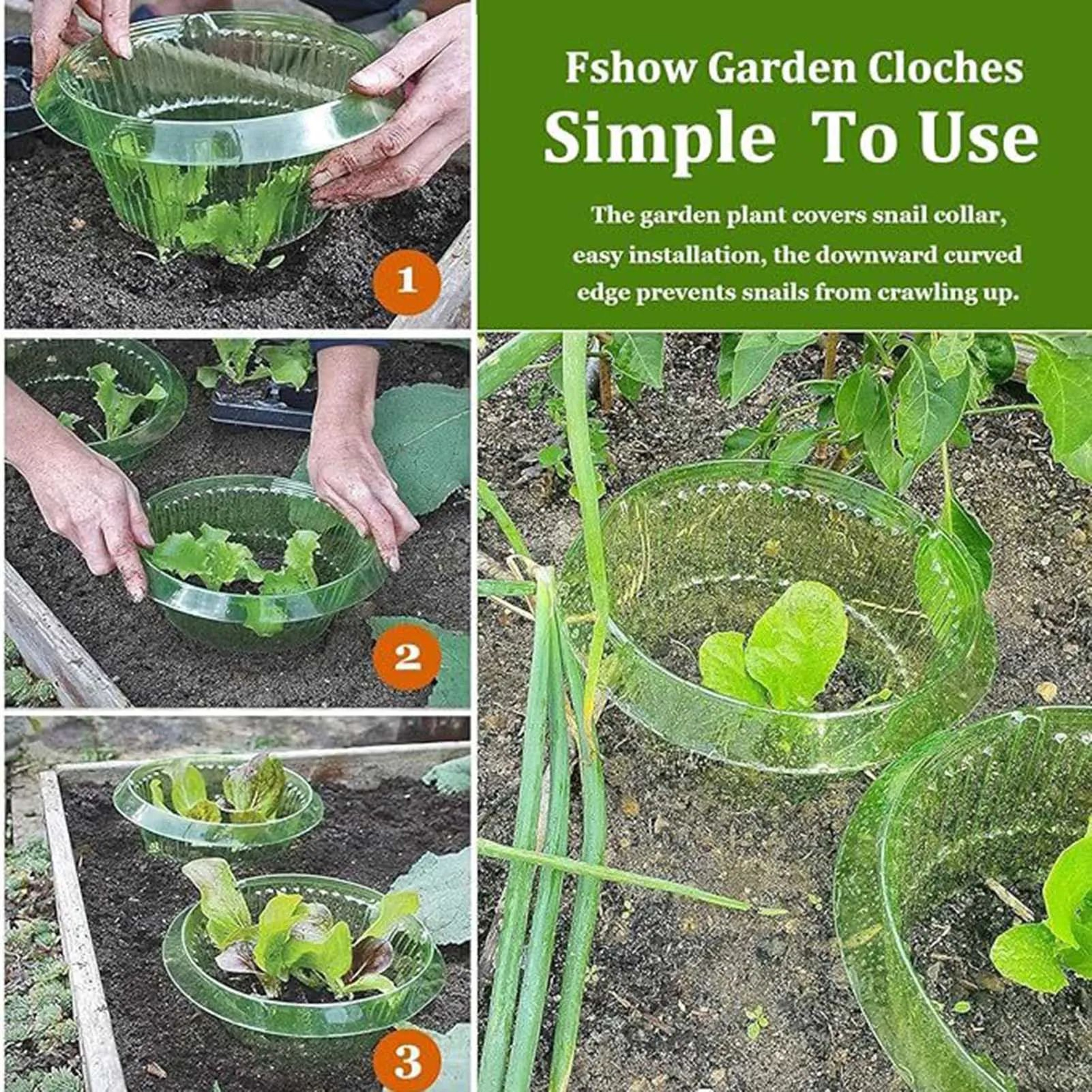 10 Piece Reusable Snail Collar Garden Plant Protection Rings 4