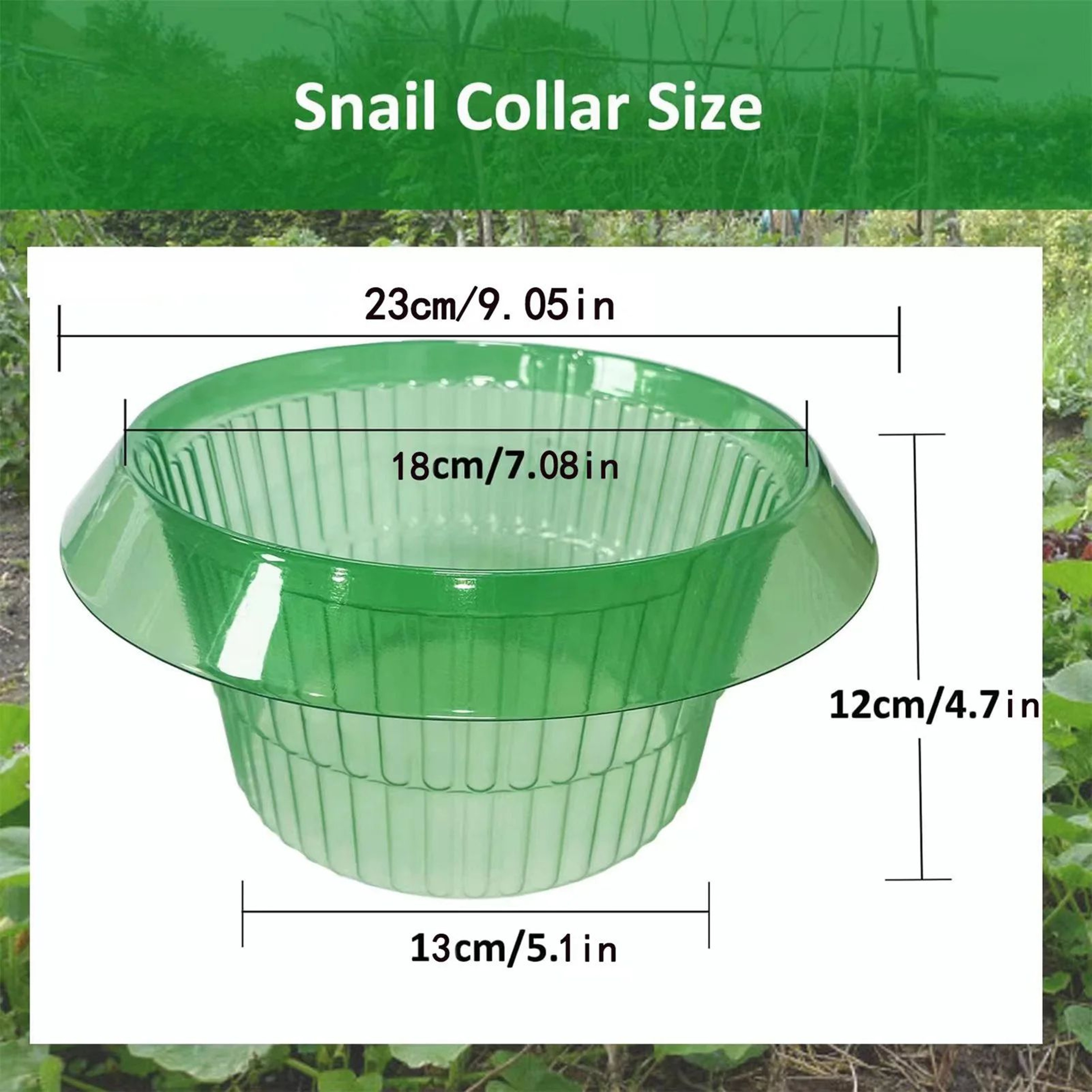 10 Piece Reusable Snail Collar Garden Plant Protection Rings 2