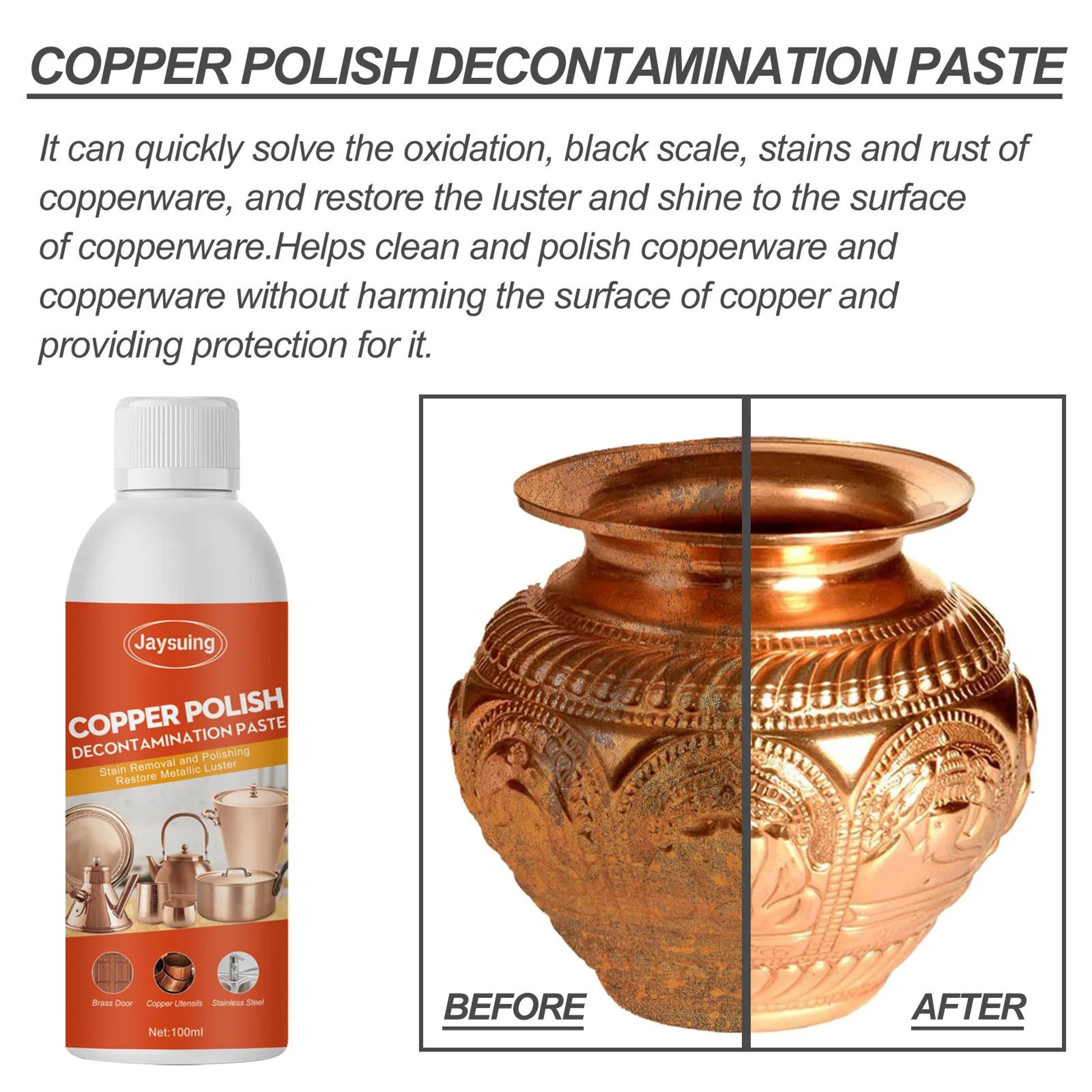 Brass And Copper Tarnish Remover For Metal Polishing 7