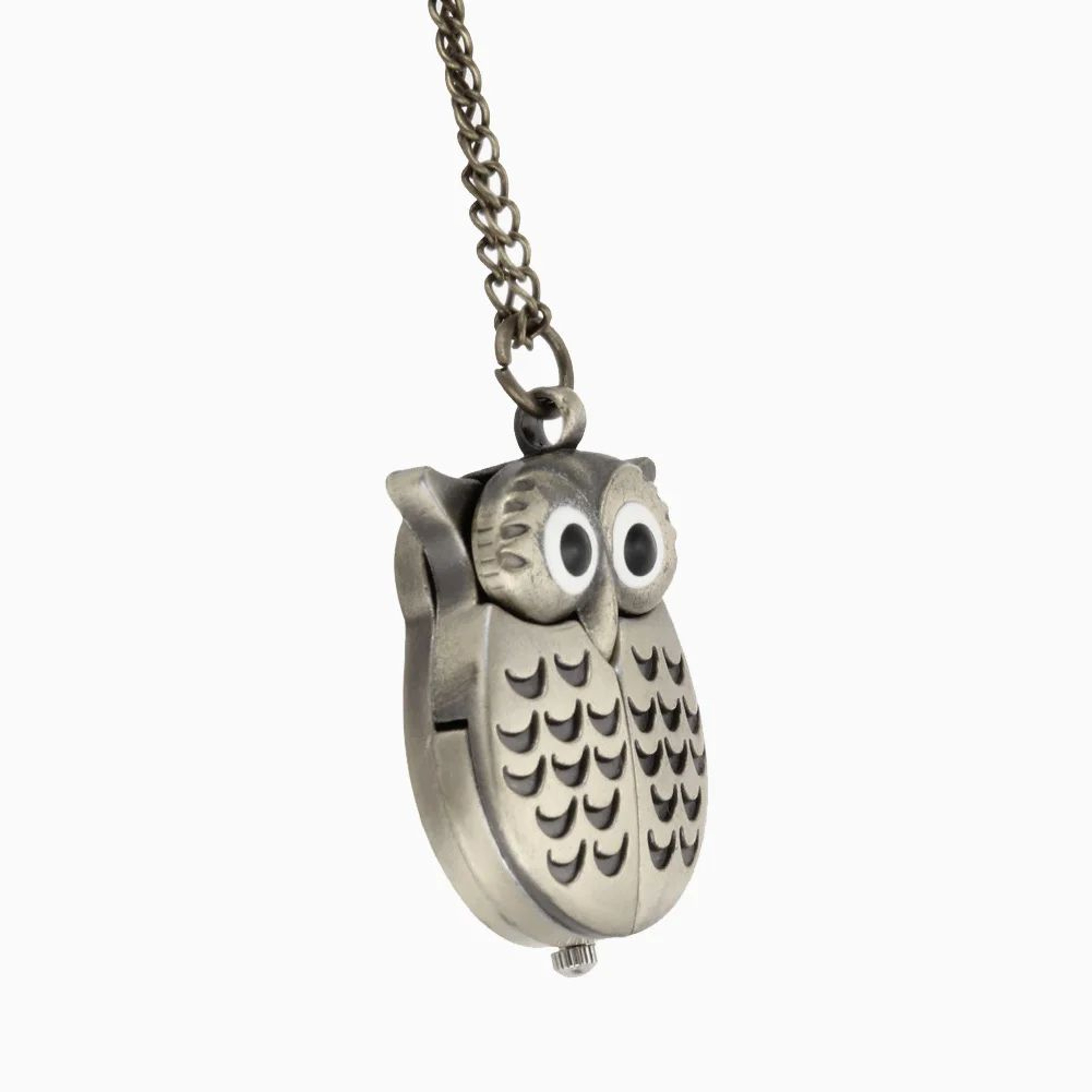 Vintage Owl Pendant Necklace Pocket Watch 3
