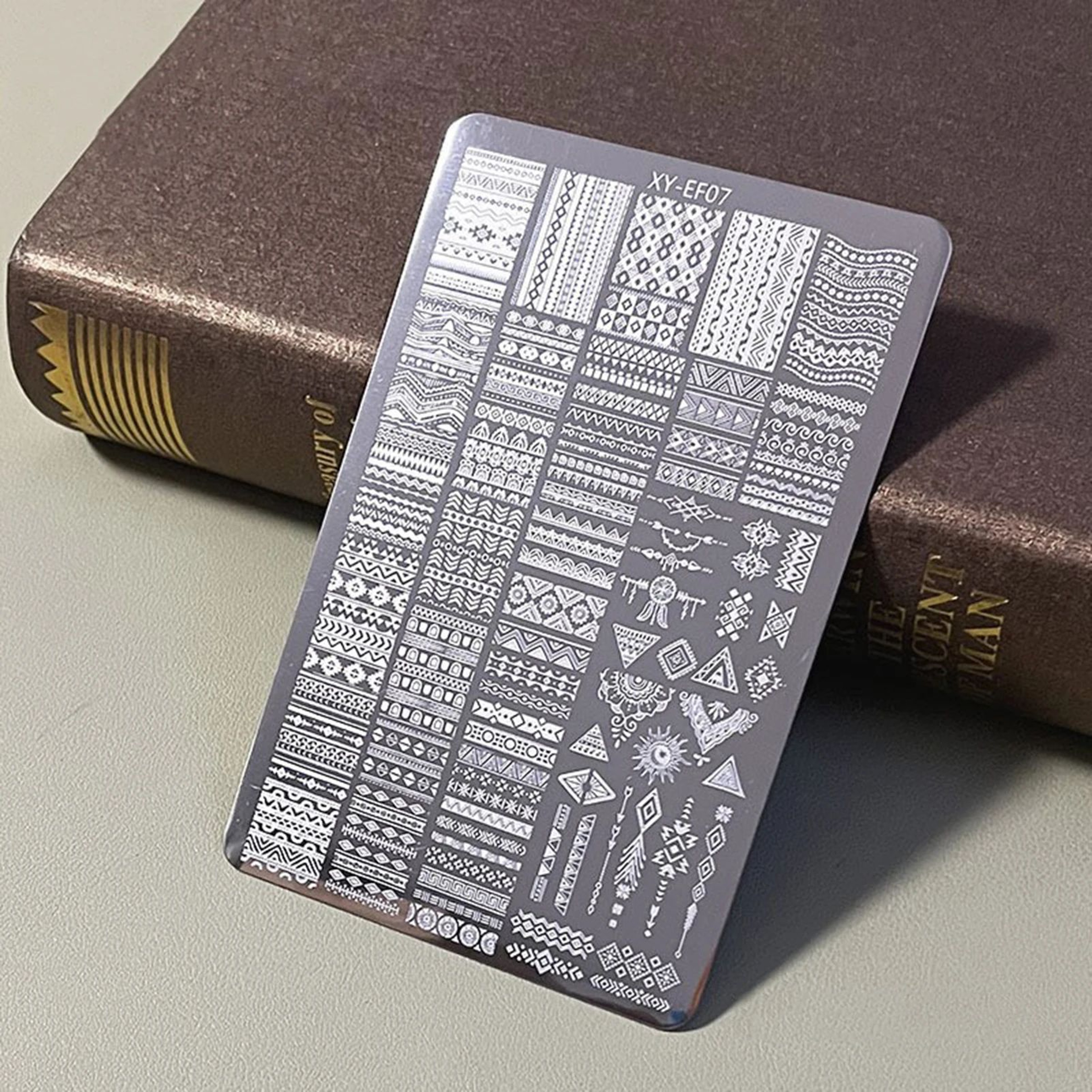 Steel Nail Art Stamping Plate With Pattern Designs 8