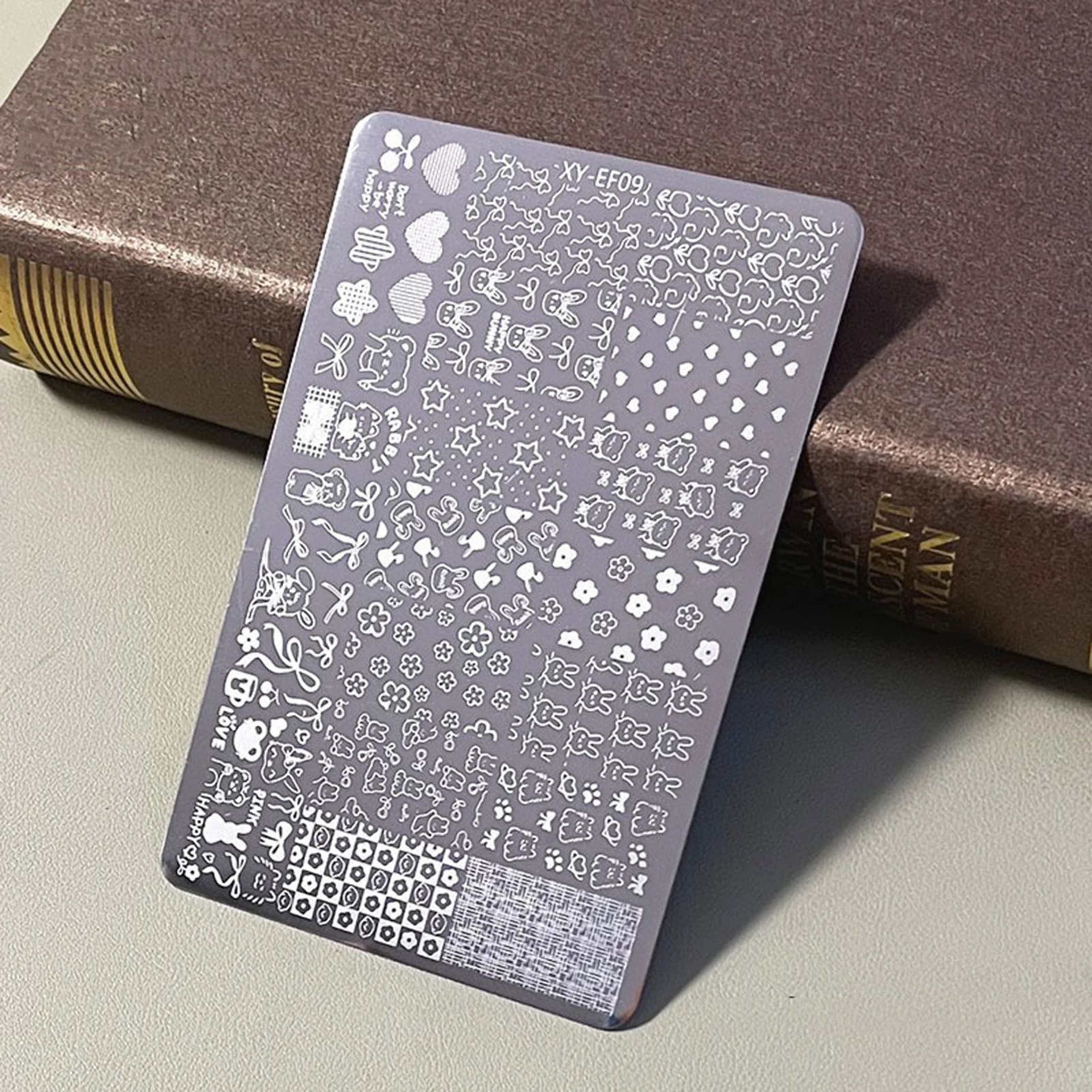 Steel Nail Art Stamping Plate With Pattern Designs 16