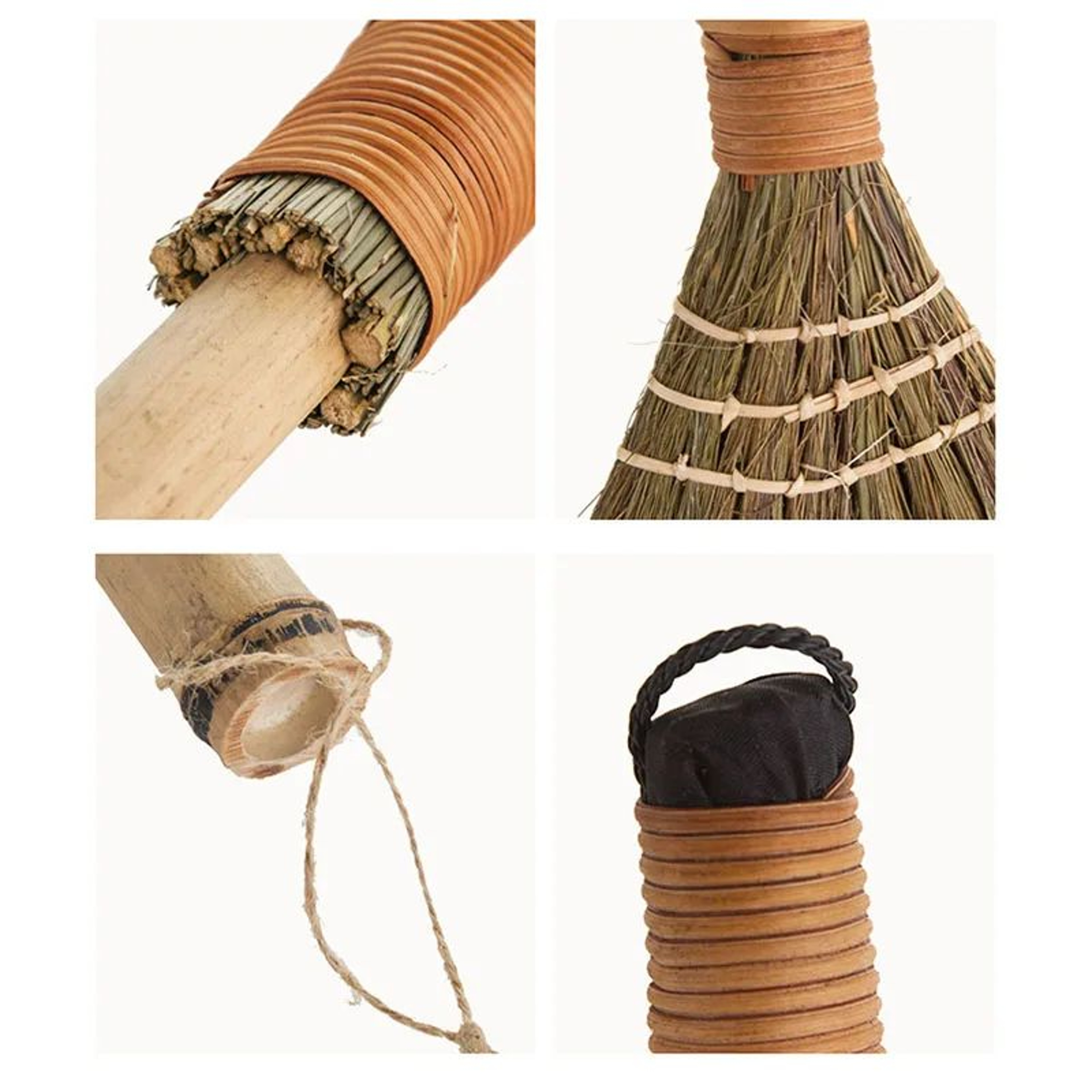 Japanese Style Short Handle Soft Bristle Broom 1