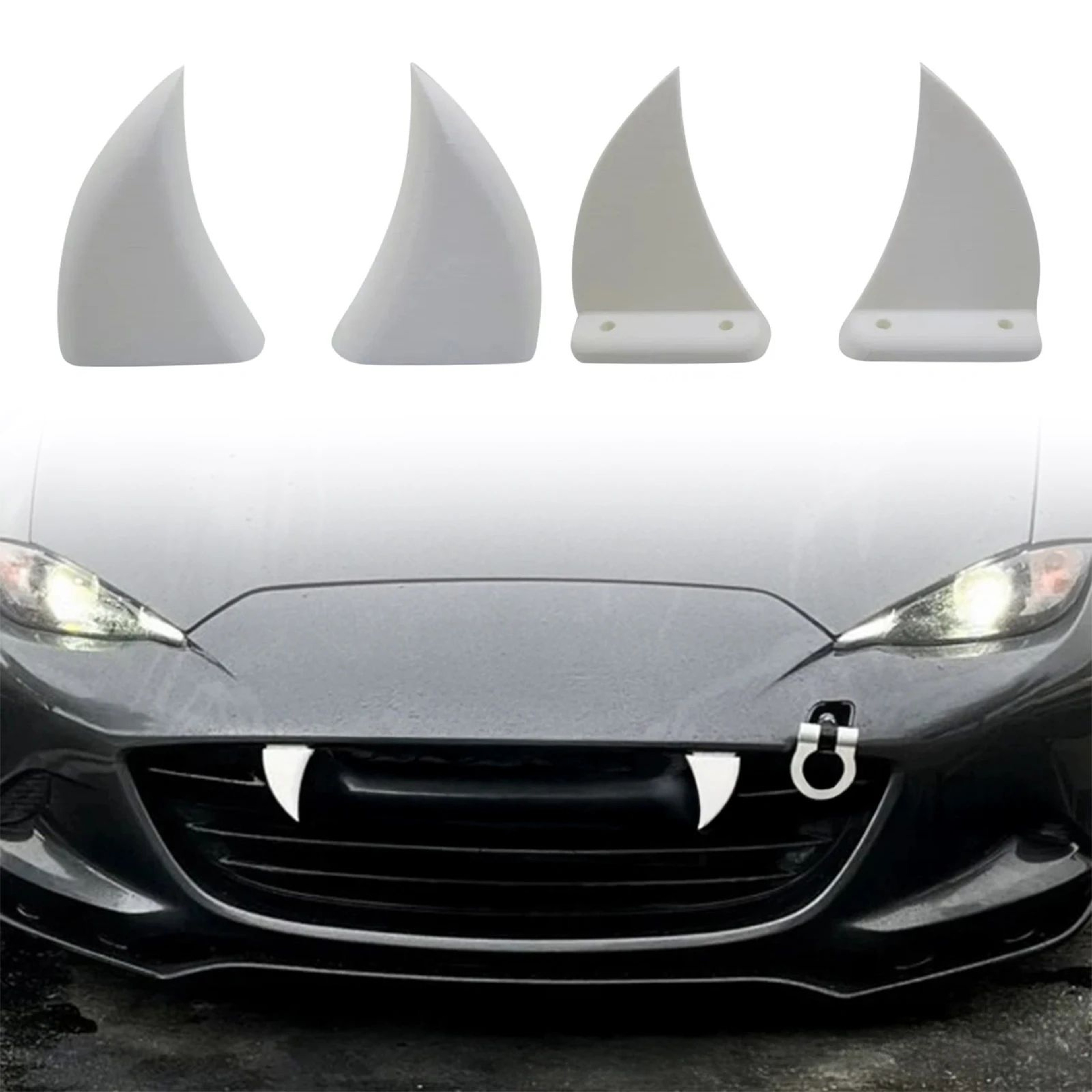 3D Printed Vampire Car Fangs Halloween Teeth Decoration 4