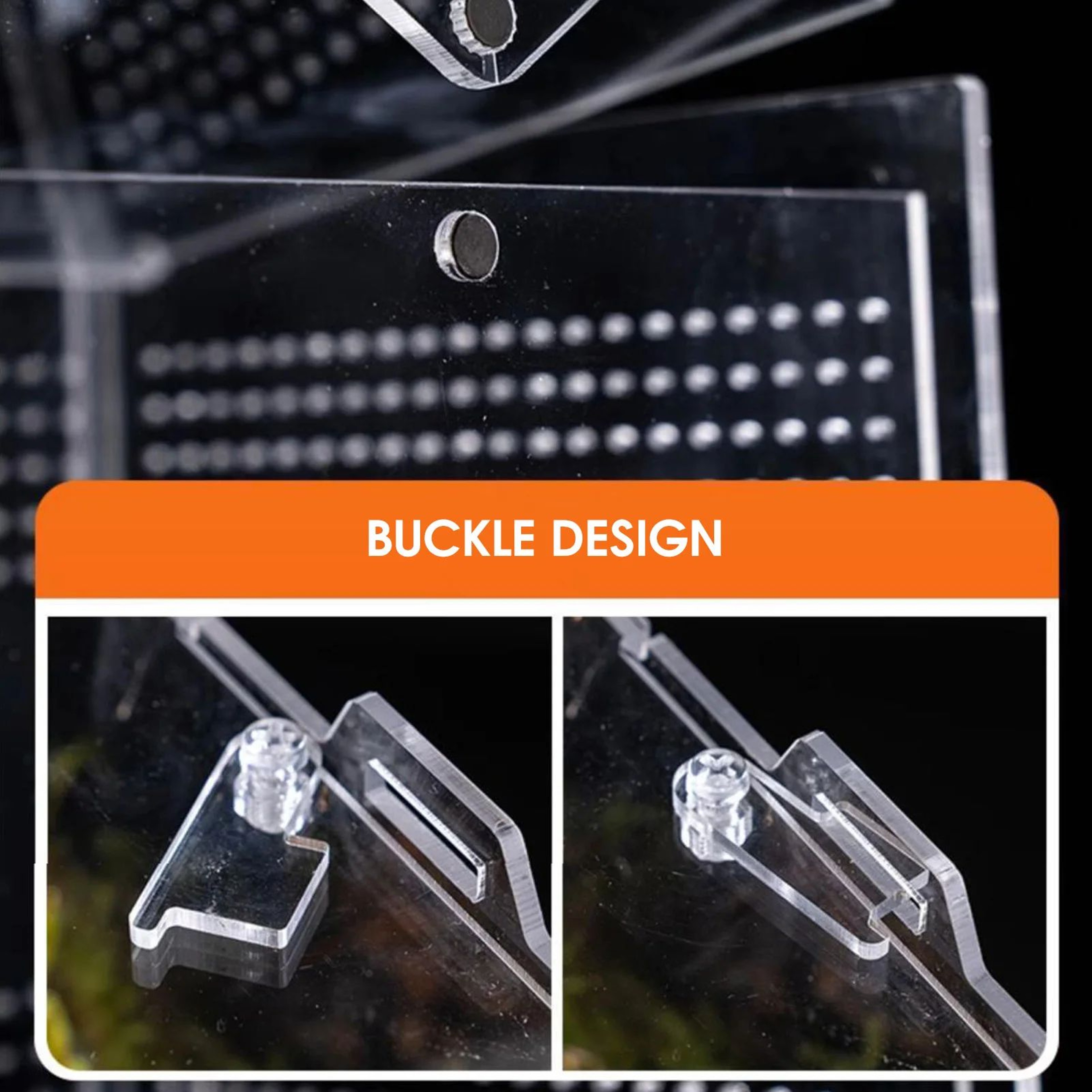 Clear Acrylic Stackable Reptile Feeding And Habitat Box 2