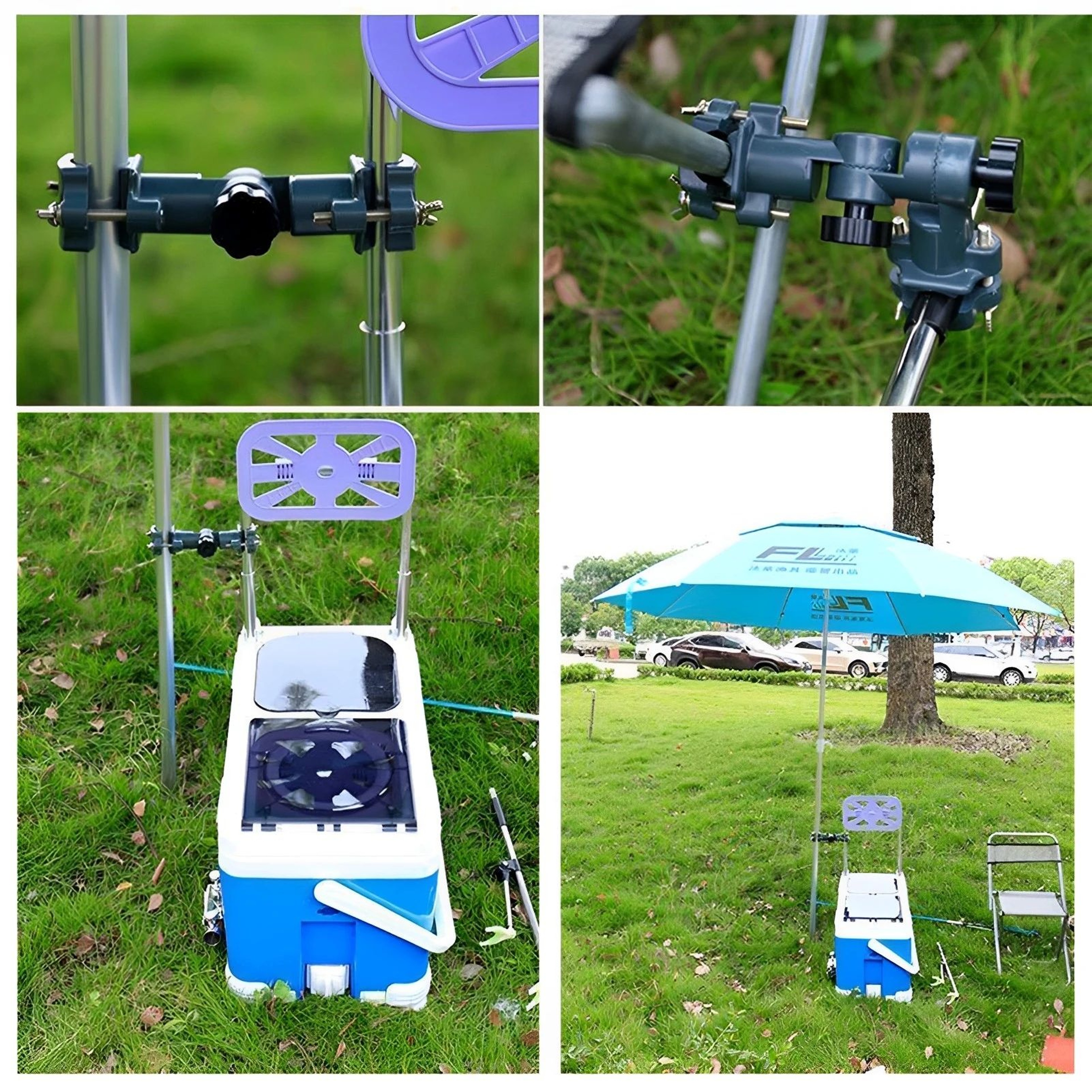 360 Degree Rotating Adjustable Umbrella Holder For Outdoor Camping 0