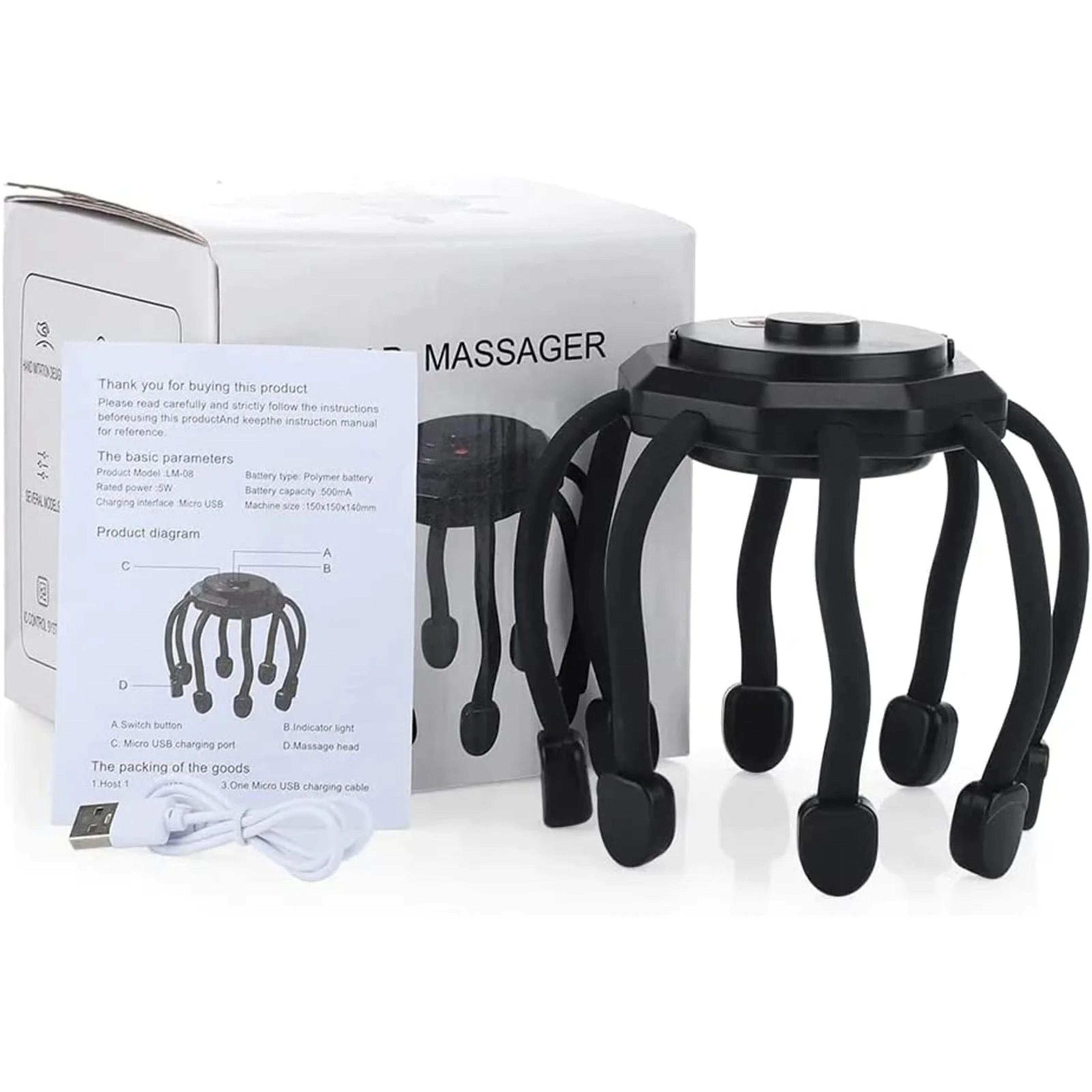 Cordless Electric Scalp Massager For Deep Relaxation 2