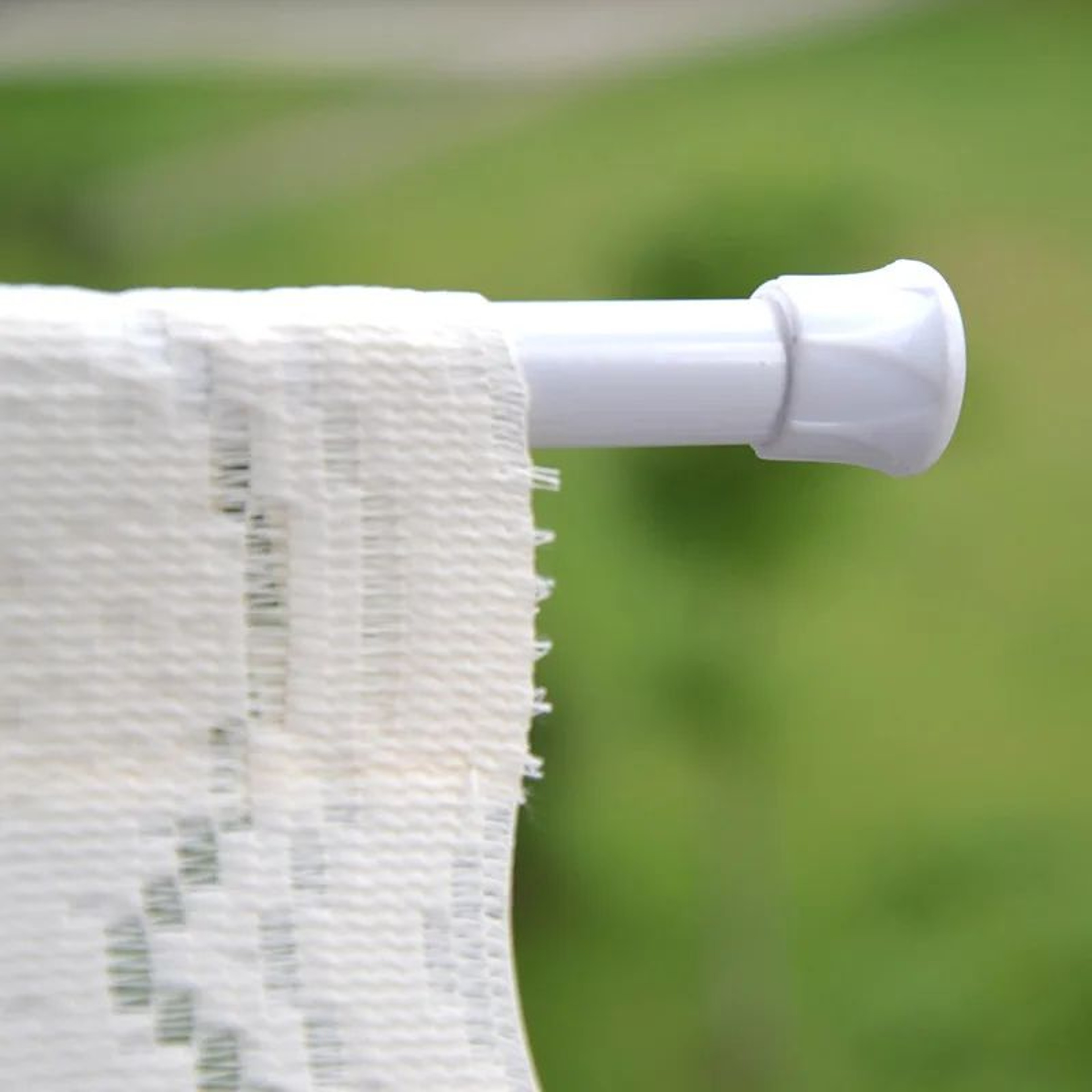 Adjustable Metal Spring Tension Curtain Rod For Home Storage 8